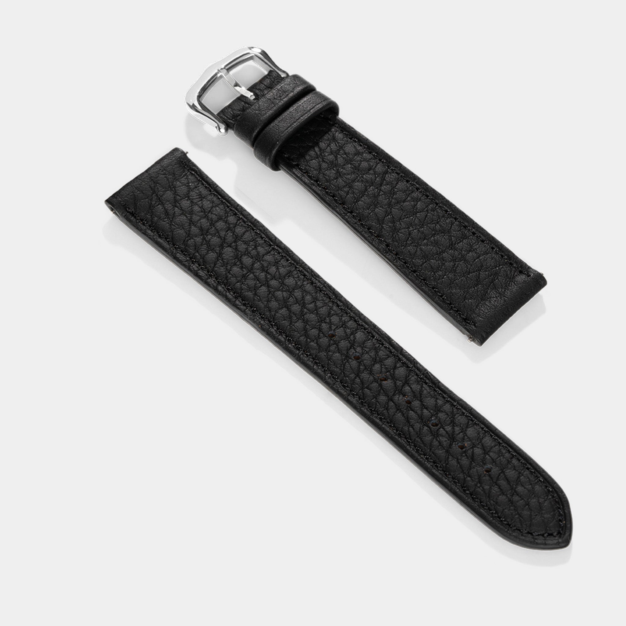 Uhrenarmband für Cartier Tank Must (2021-2024) - The Thin Taurillon Black