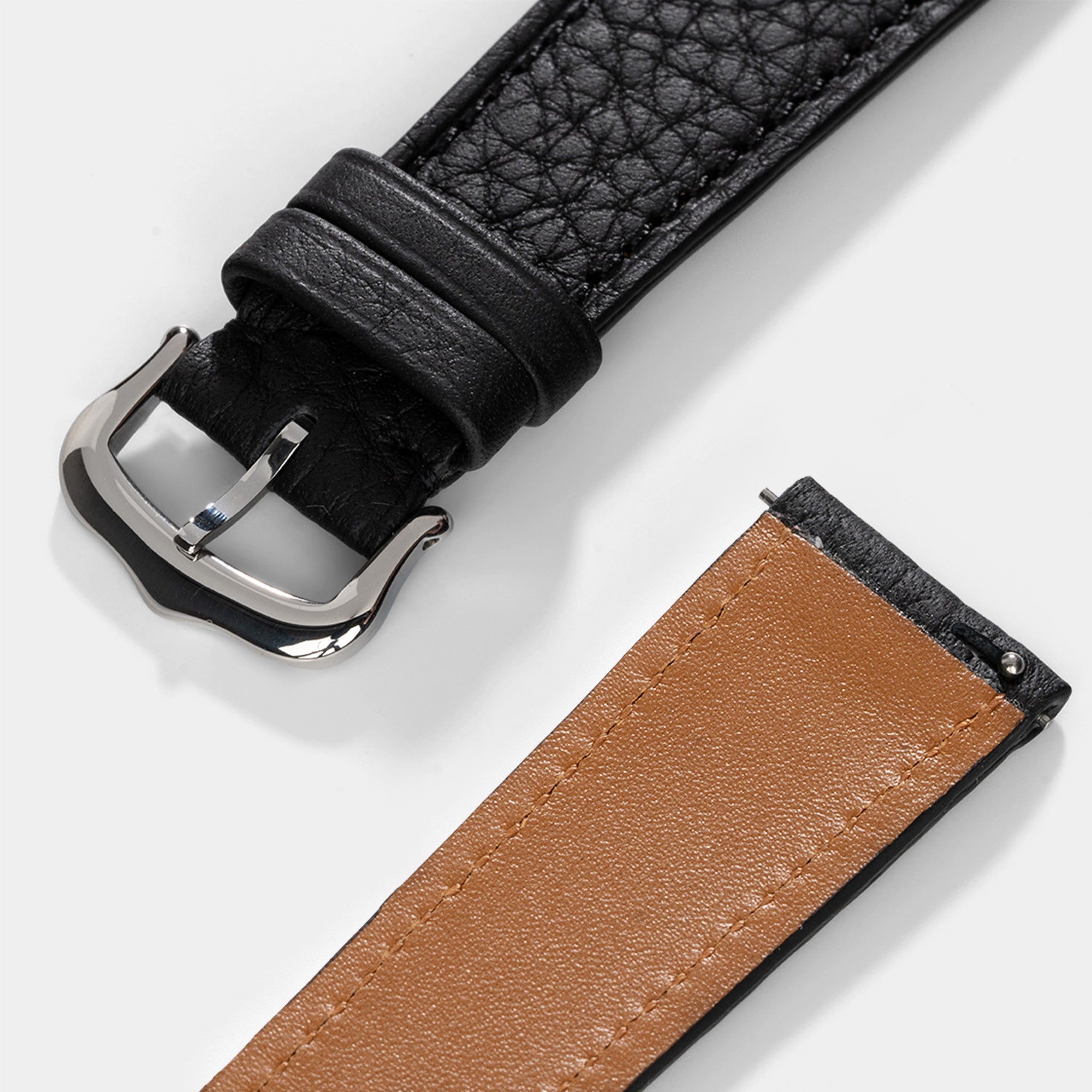 Uhrenarmband für Cartier Tank Must (2021-2024) - The Thin Taurillon Black
