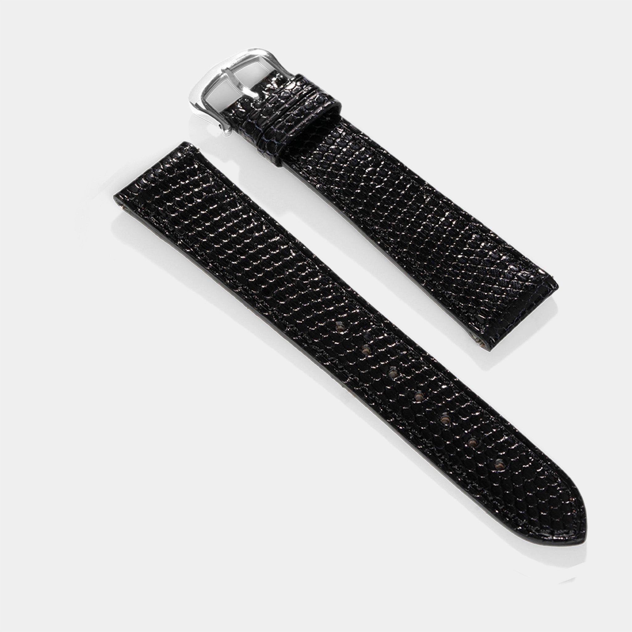 Uhrenarmband für Cartier Tank Must (2021-2024) - The Slim Black Lizard