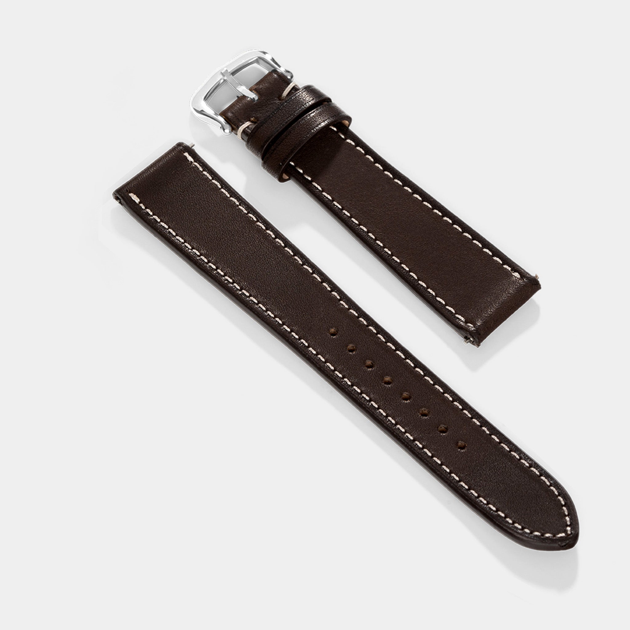 Uhrenarmband für Cartier Tank Must (2021-2024) - The Chevalin Dark Cognac Brown