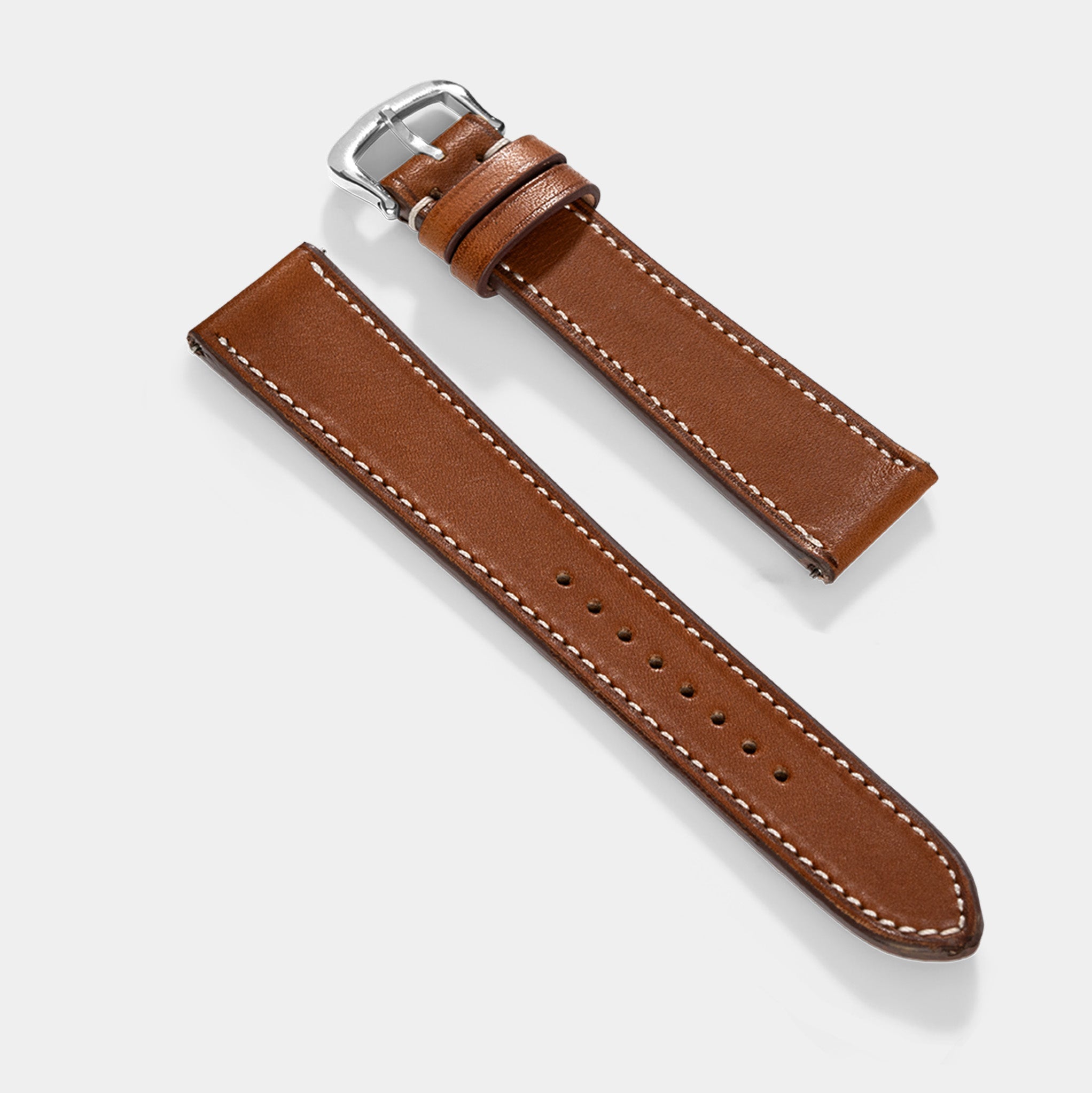 Uhrenarmband für Cartier Tank Must (2021-2024) - The Barenia Cognac Brown