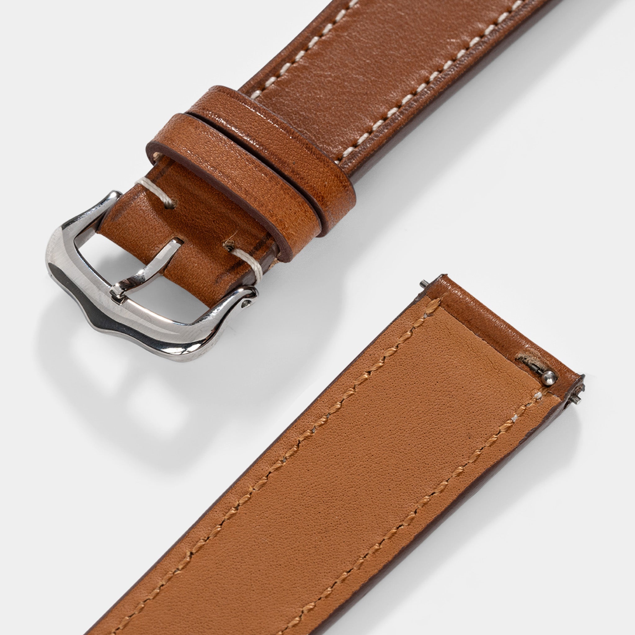 Uhrenarmband für Cartier Tank Must (2021-2024) - The Barenia Cognac Brown