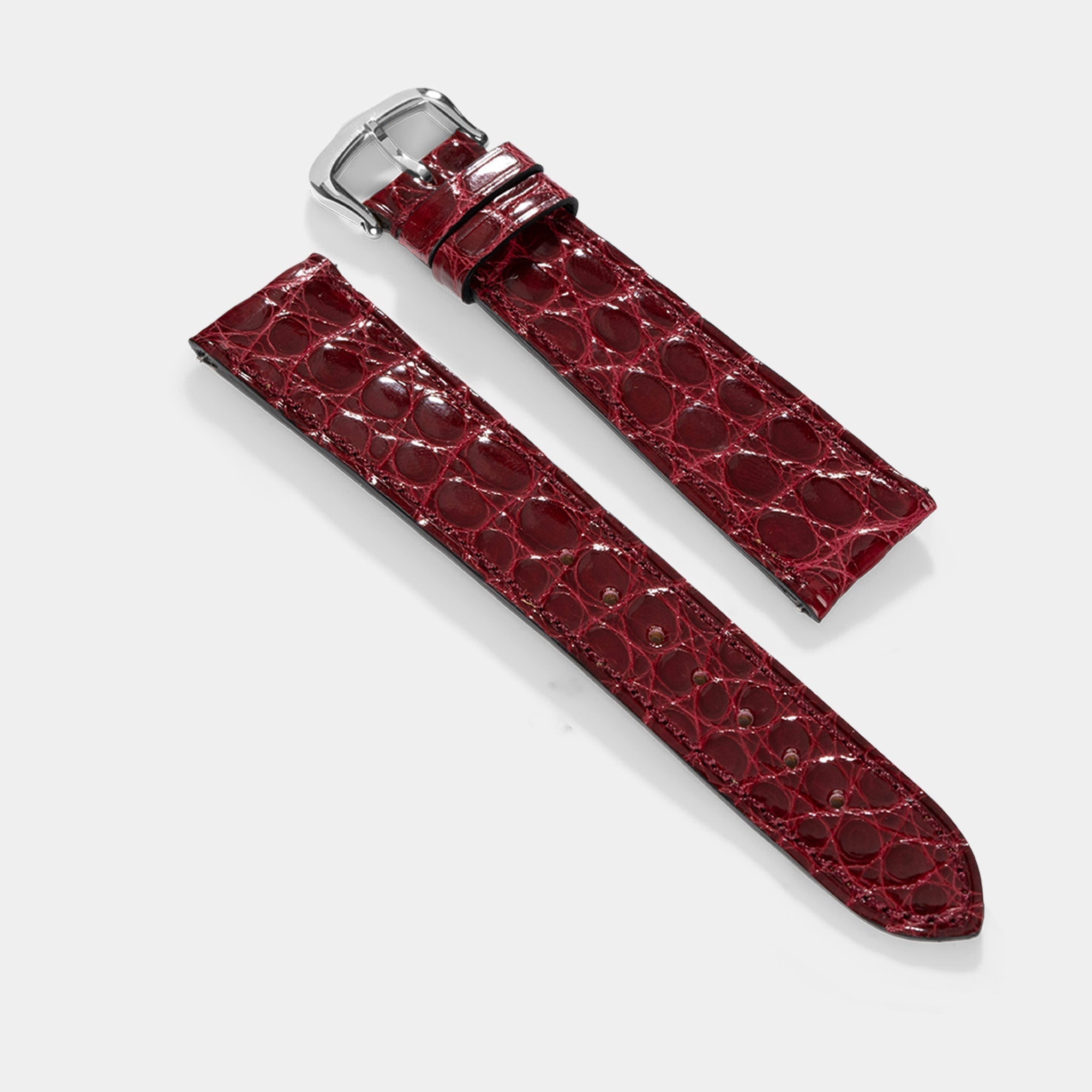 Uhrenarmband für Cartier Tank Must (2021-2024) - The Bordeaux Alligator