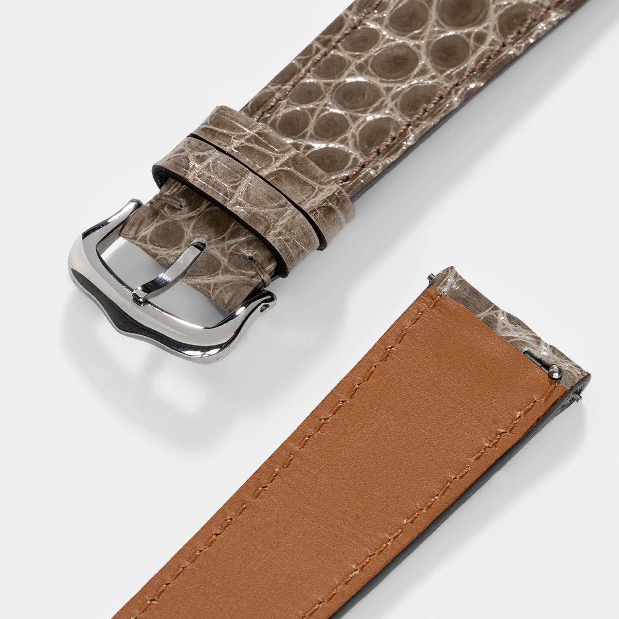 Uhrenarmband für Cartier Tank Must (2021-2024) - The Taupe Alligator