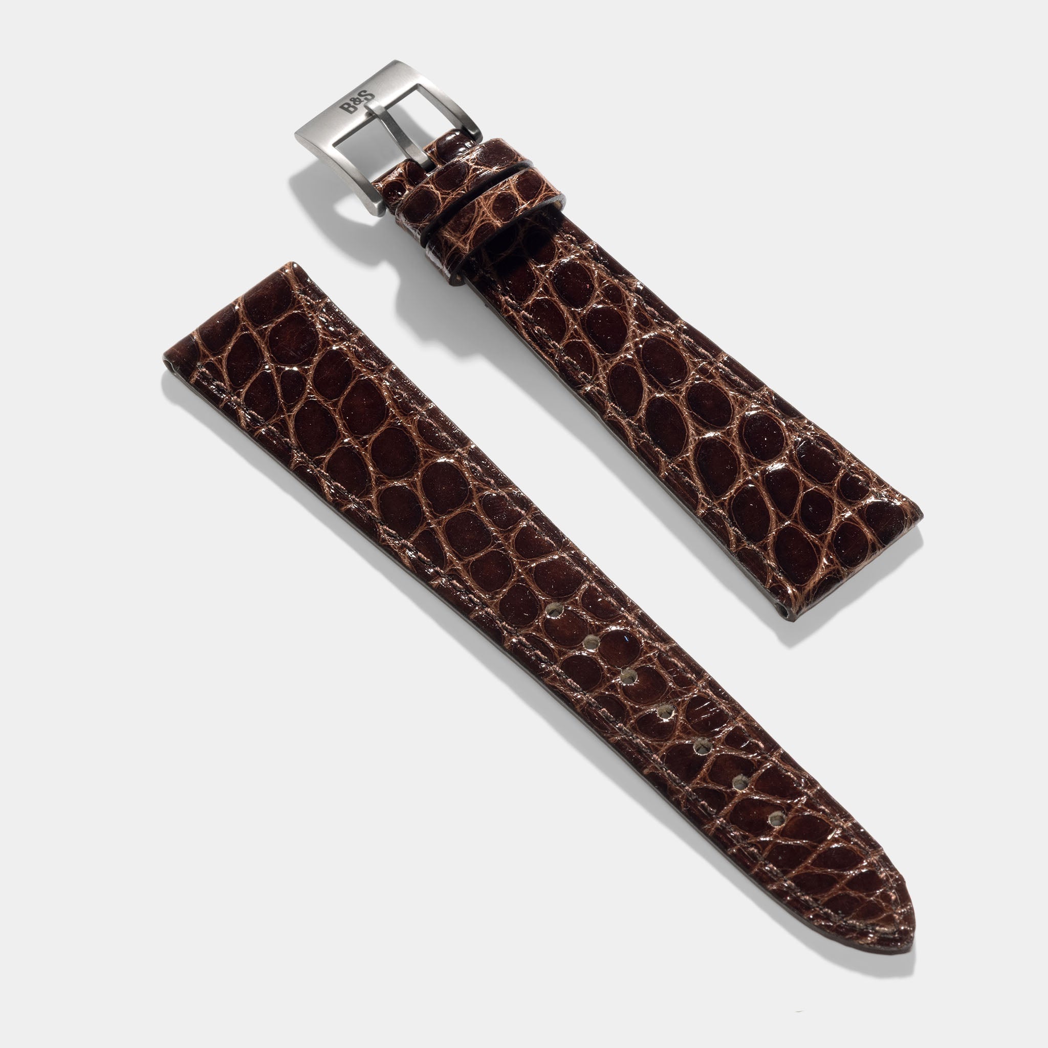 Strap for Patek Philippe 130/533 Chronograph - Deep Brown Alligator Watch Strap