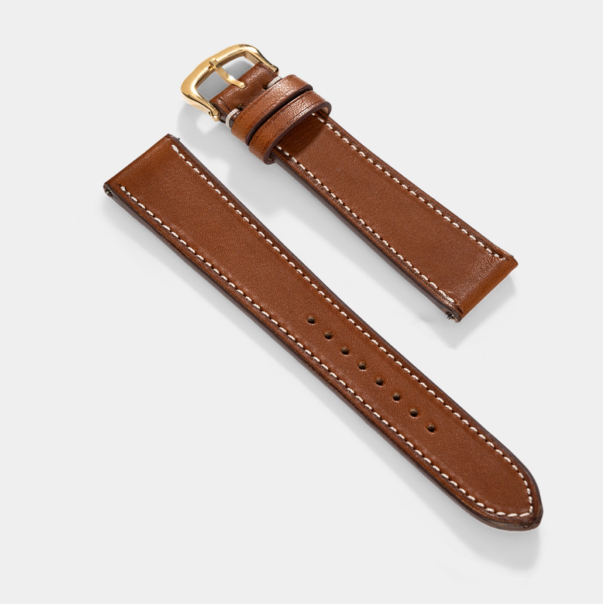 Uhrenarmband für Cartier Tank Louis (2021-2024) - The Barenia Cognac Brown