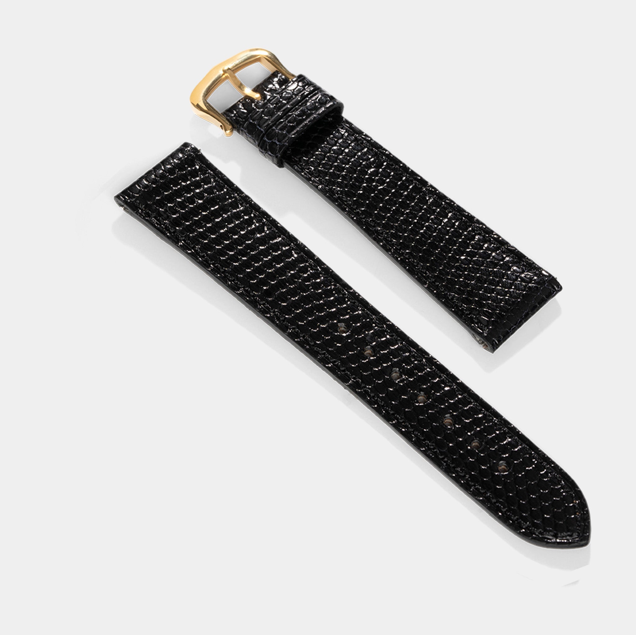 Uhrenarmband für Cartier Tank Louis (2021-2024) - The Slim Black Lizard