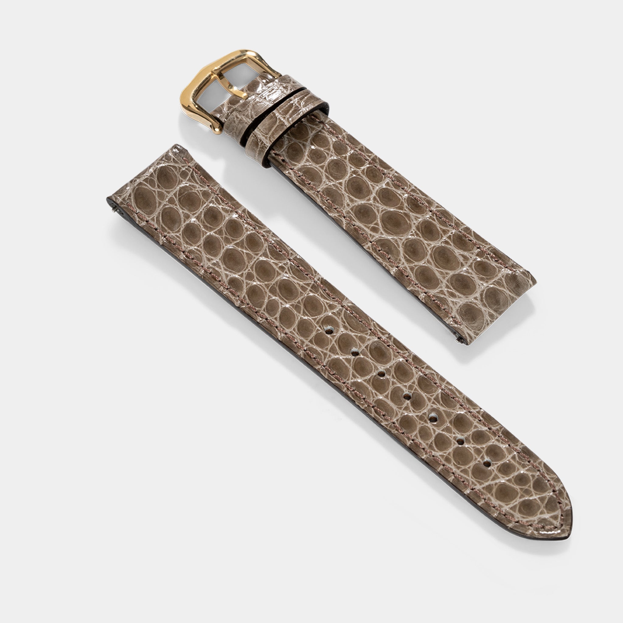 Uhrenarmband für Cartier Tank Louis (2021-2024) - The Taupe Alligator