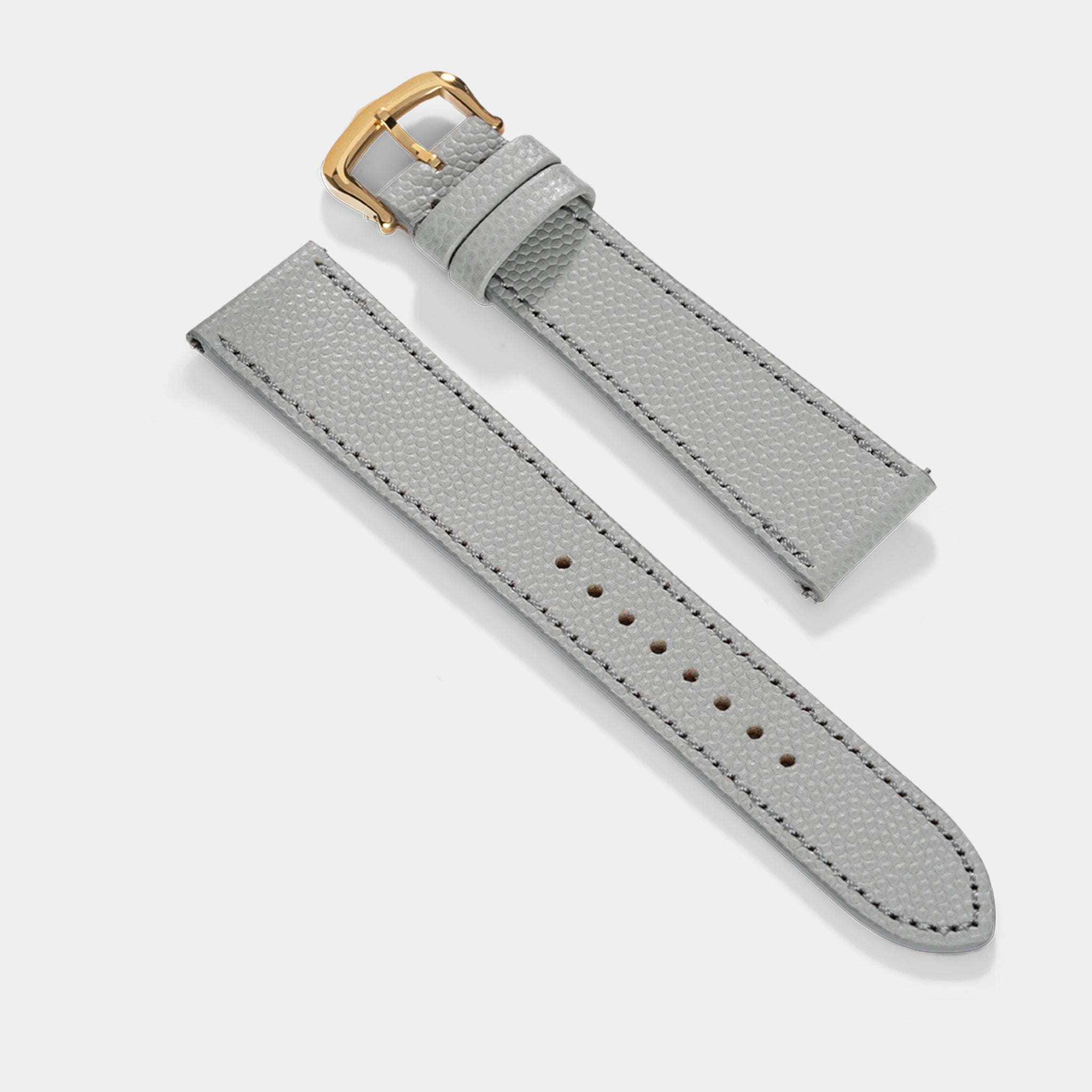 Uhrenarmband für Cartier Tank Louis (2021-2024) - The Pebbled Bright Grey