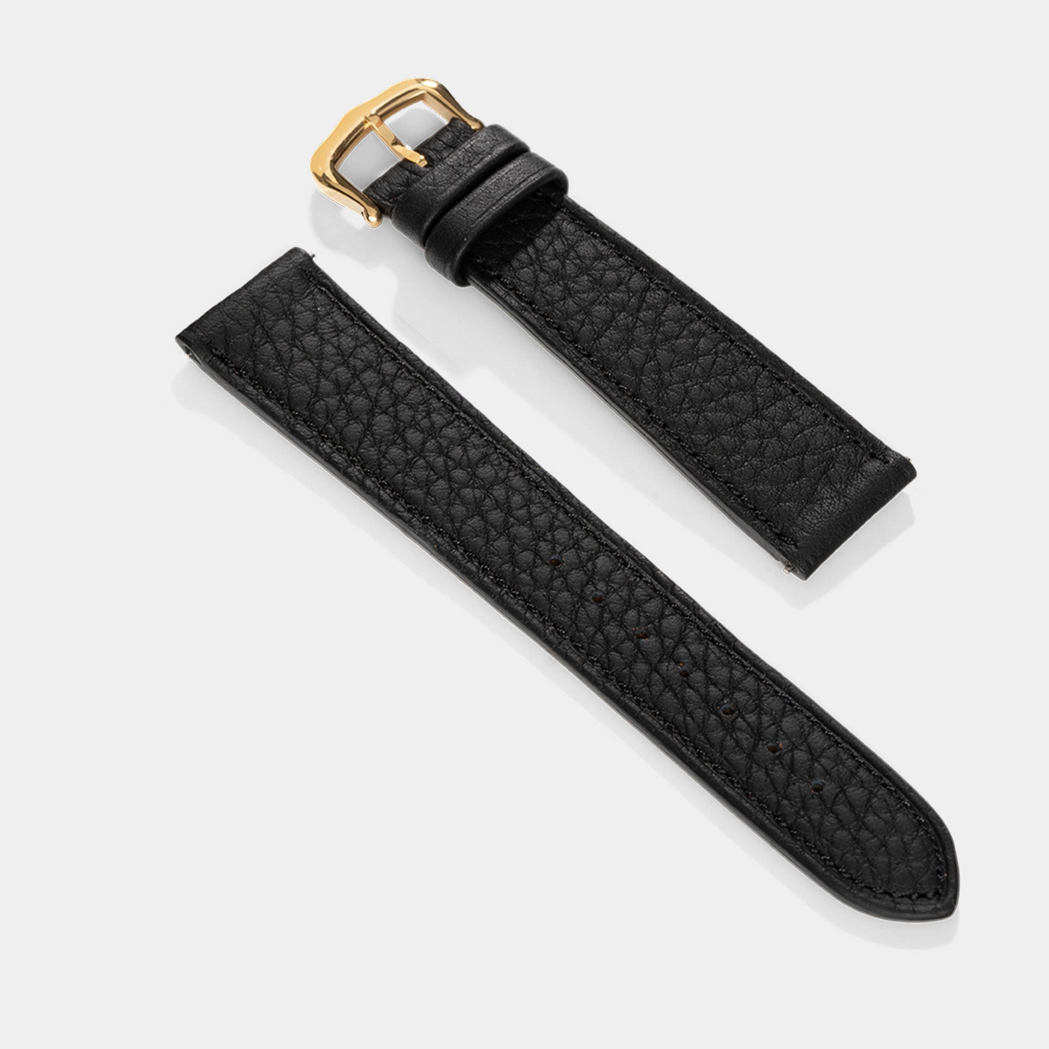 Uhrenarmband für Cartier Tank Louis (2021-2024) - The Thin Taurillon Black