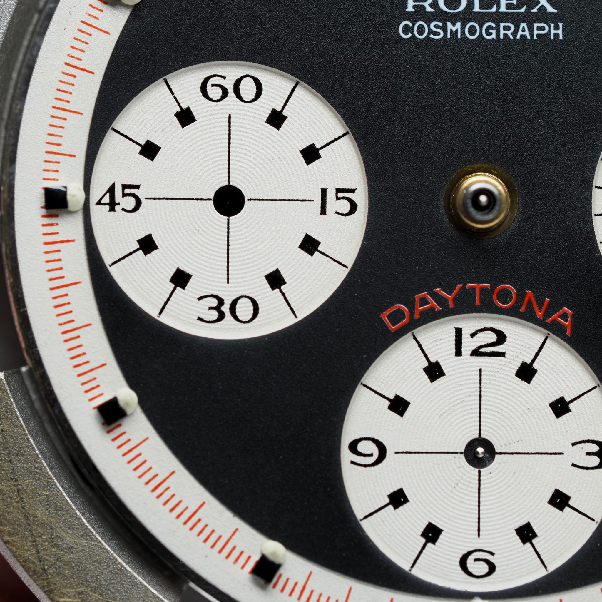 Rolex Cosmograph Daytona 6241 Black Tri-Color Exotic Dial dial with Rolex service papers
