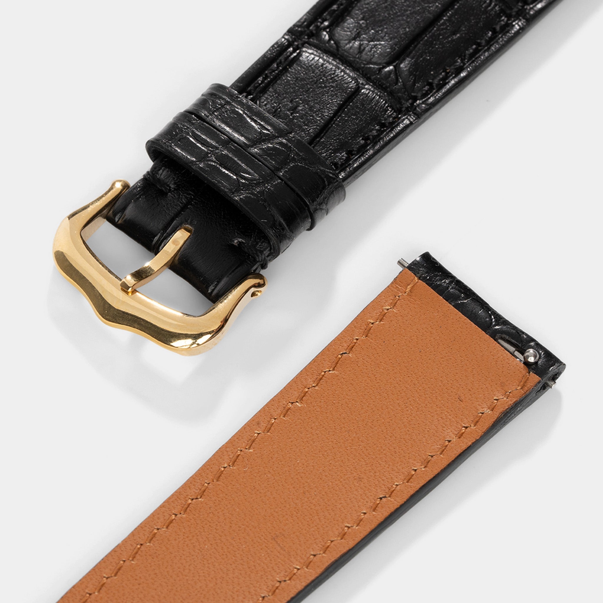 Uhrenarmband für Cartier Tank Louis (2021-2024) - The Premium Black Alligator