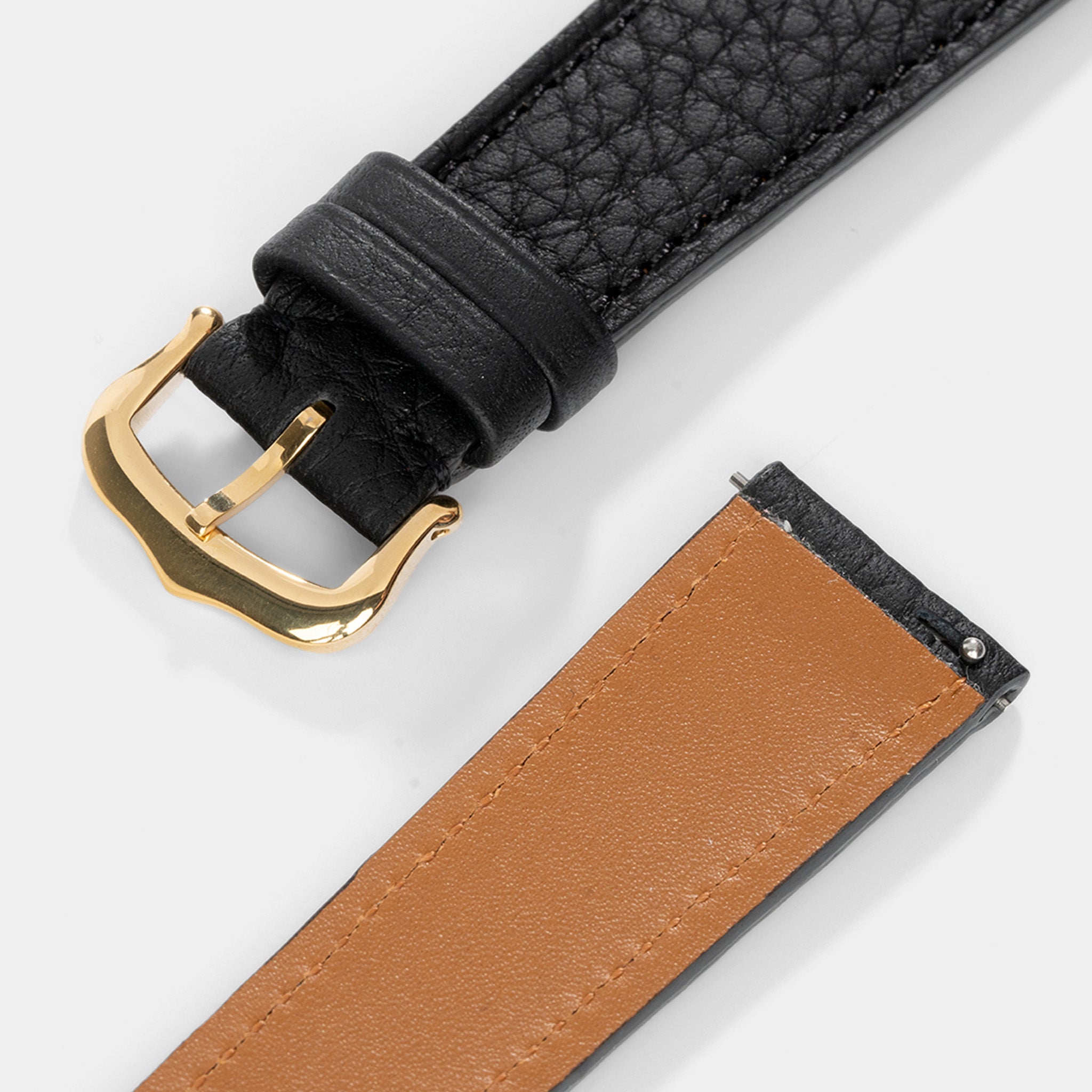 Uhrenarmband für Cartier Tank Louis (2021-2024) - The Thin Taurillon Black