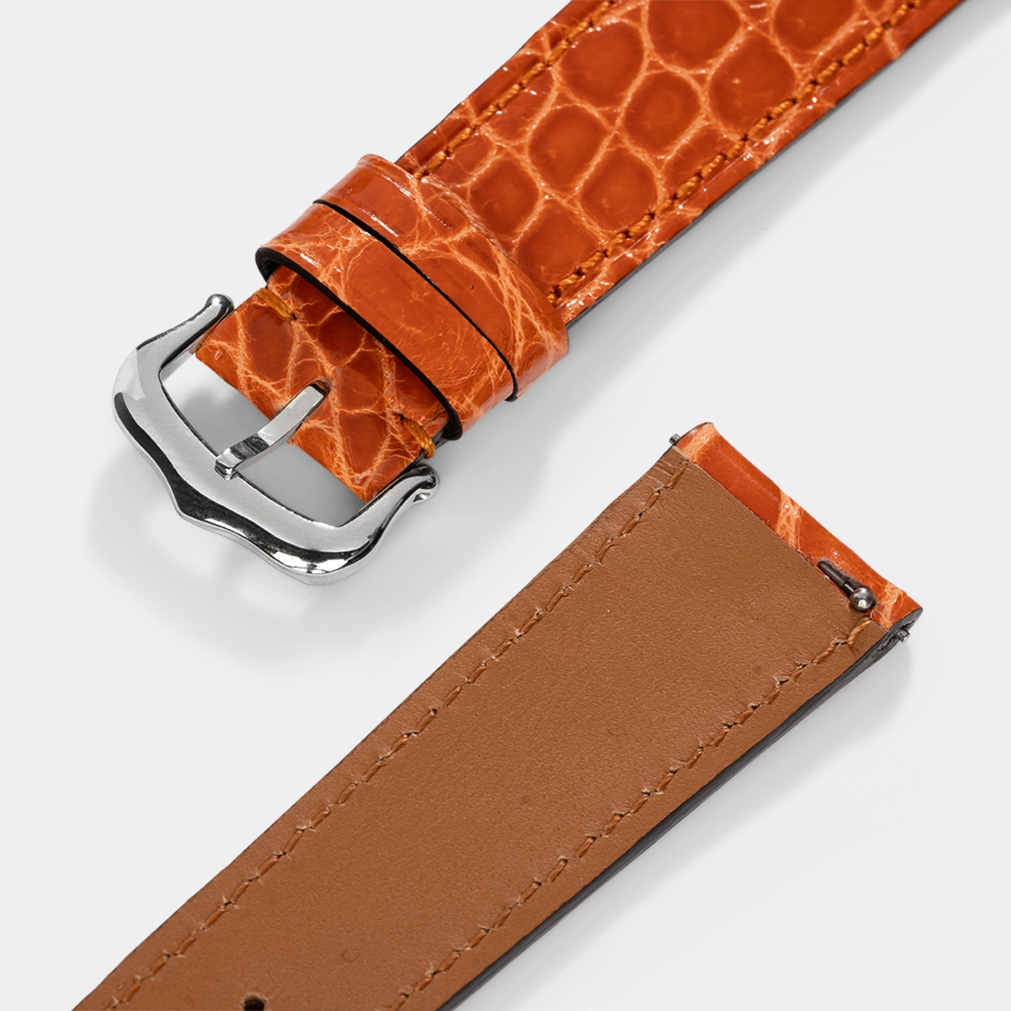 Uhrenarmband für Cartier Tank Must (2021-2024) - The Orange Alligator