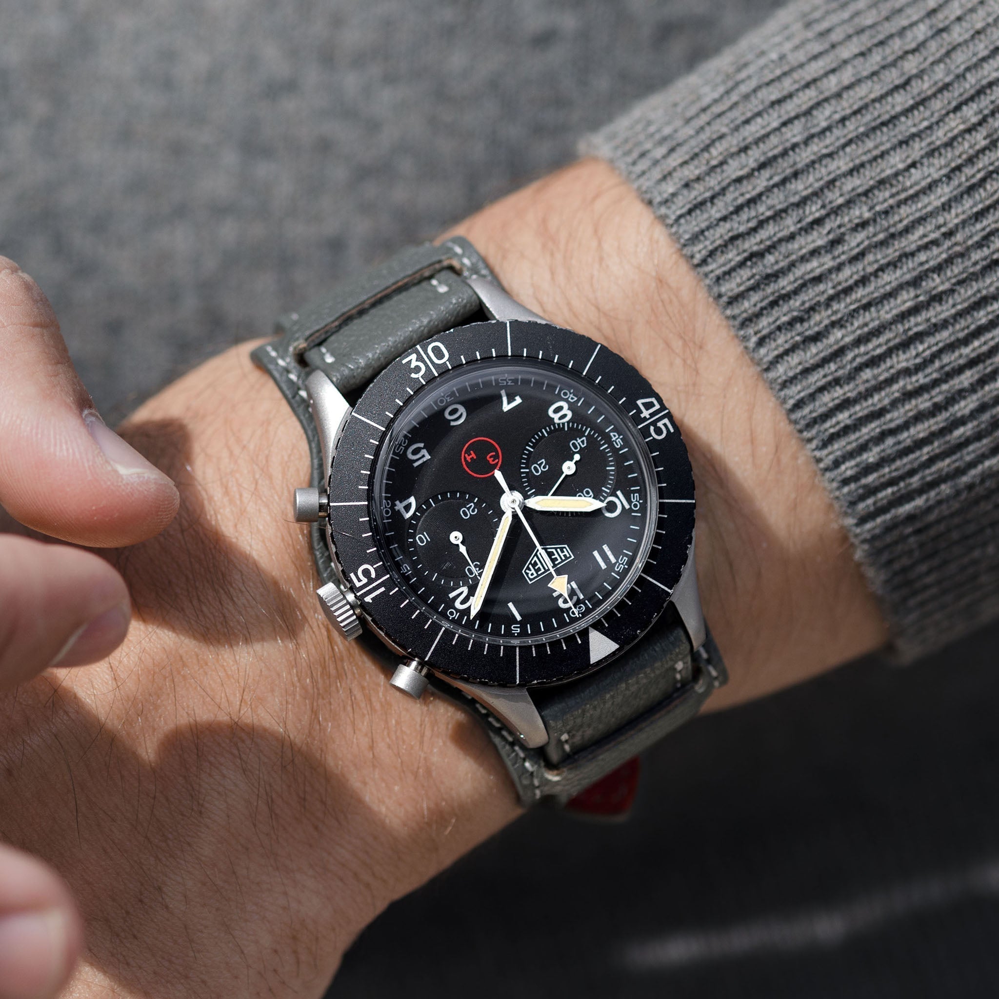 Heuer Bundeswehr 1550SG 3H Chronograph