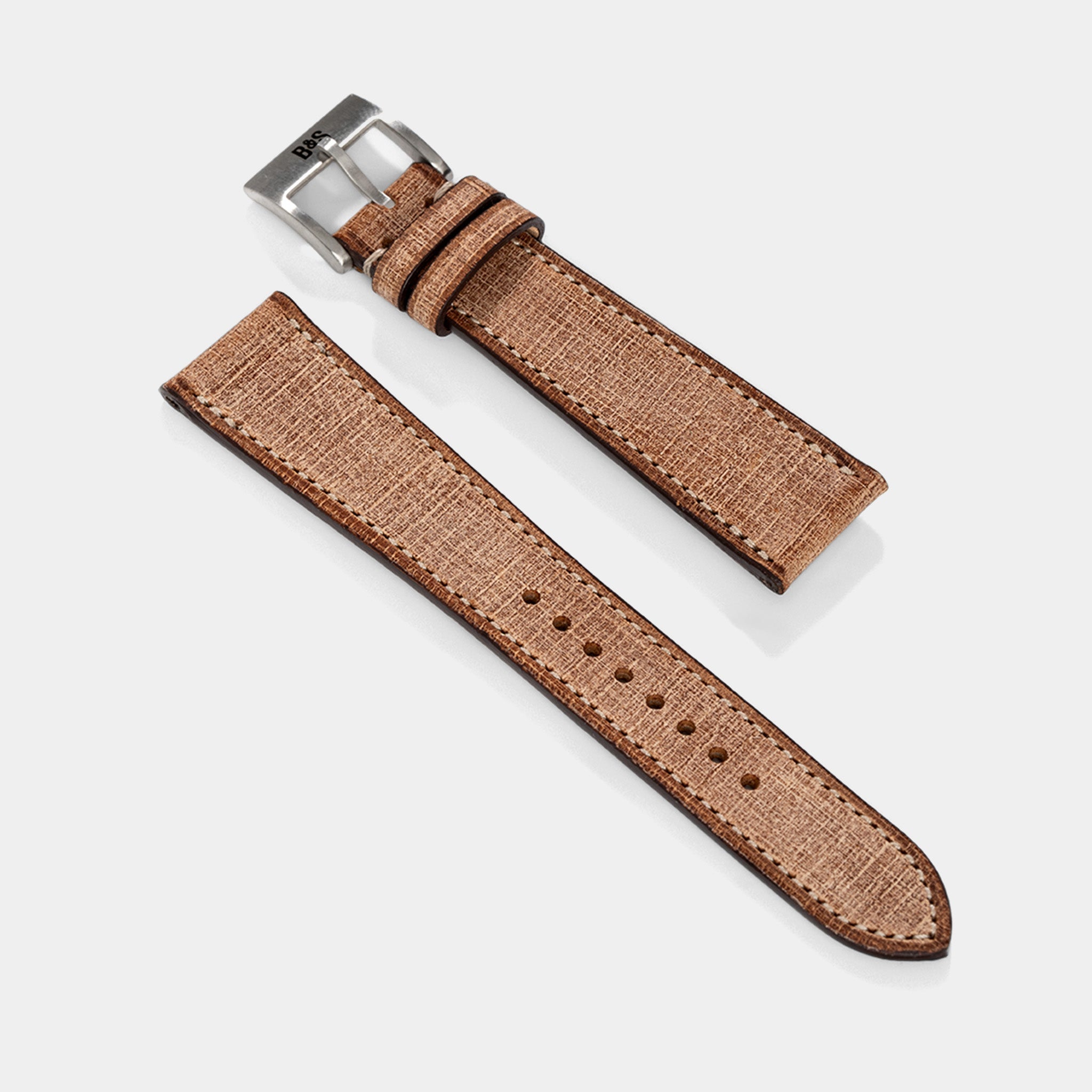Uhrenarmband für Rolex Datejust 1601 1603 16014 16030 - Elegant Brown Linen Leather