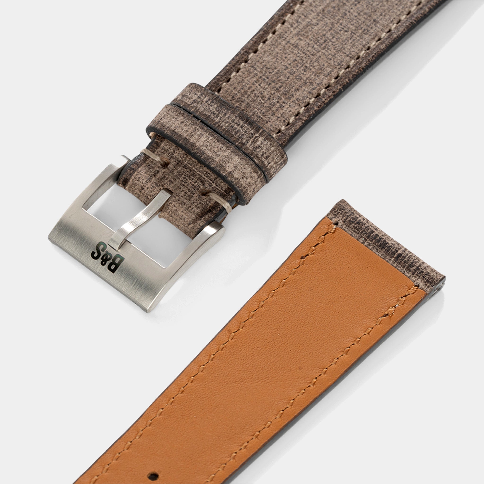 Uhrenarmband für Rolex Explorer 2 - Linen Leather Elegant Grey (20mm)