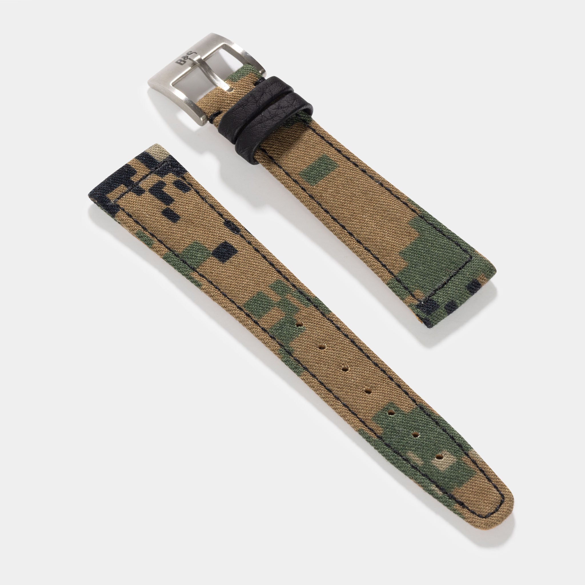 Sample Sale - Uhrenarmband Central Park – Einzelstücke aus originalem USMC Stoff - 20mm Kurz