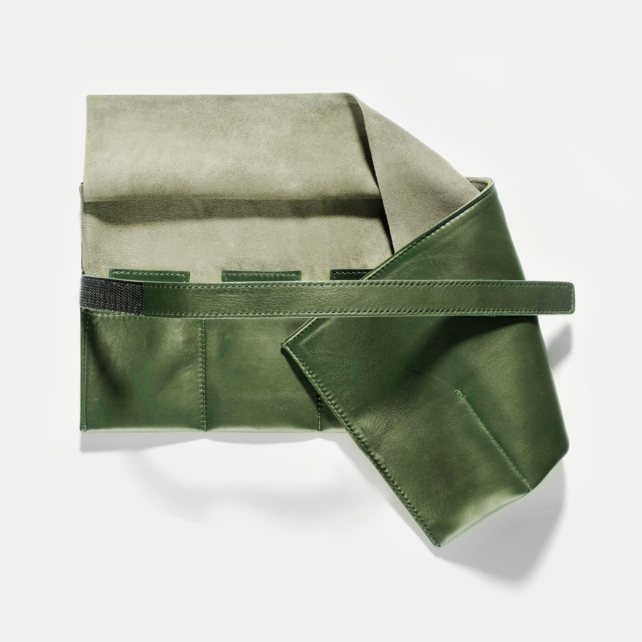 Emerald Green 6 Watches Leather Roll