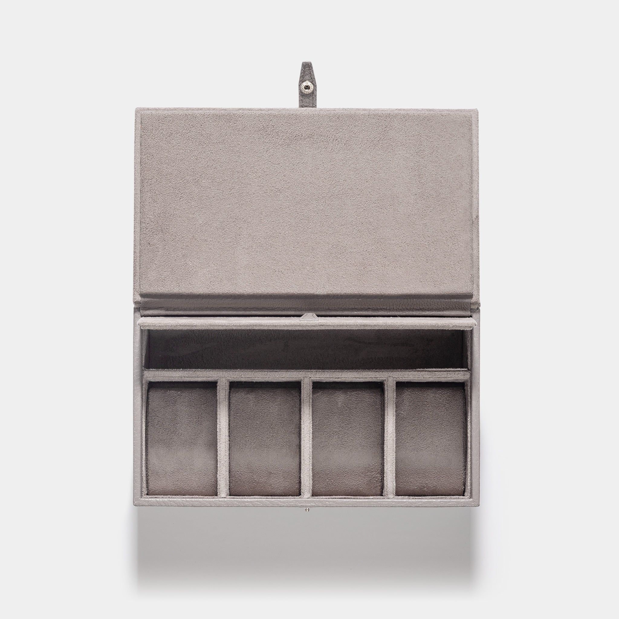 Prime Leder Uhrenschatulle Taupe