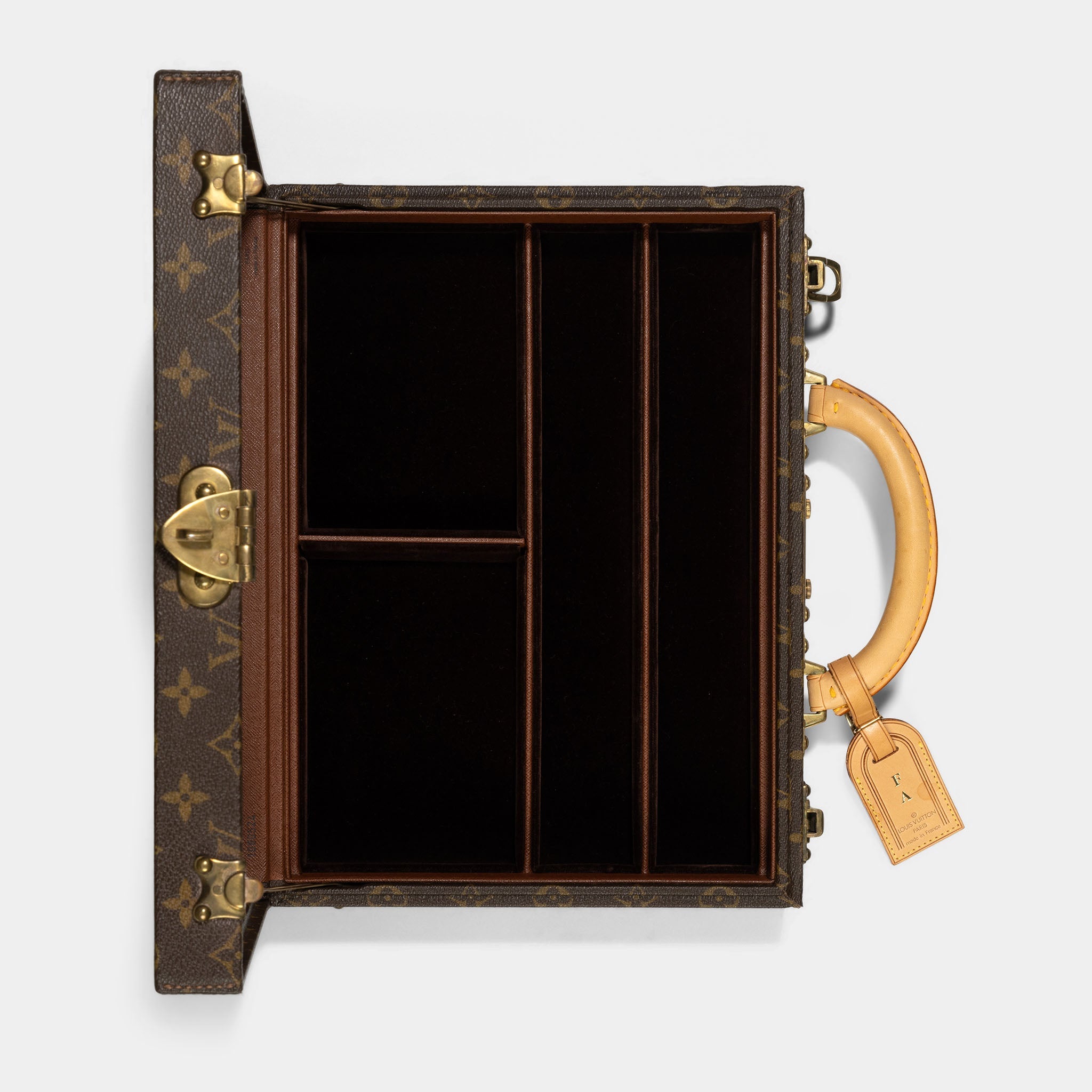 Louis Vuitton Boite Bijoux Monogram Jewelry Vanity Case Travel Trunk Hard Box