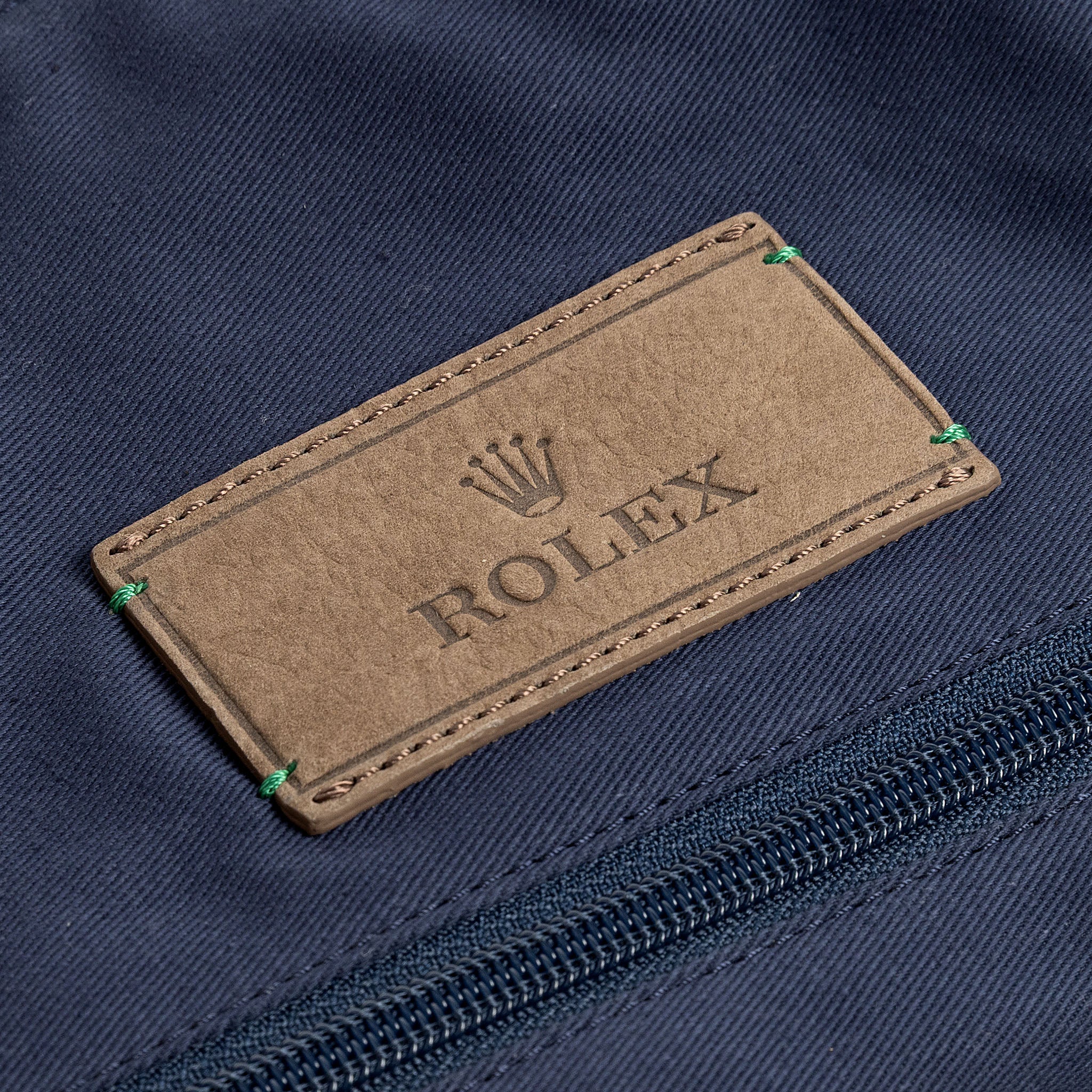 Rolex taupe grain canvas/ suede travel Bag