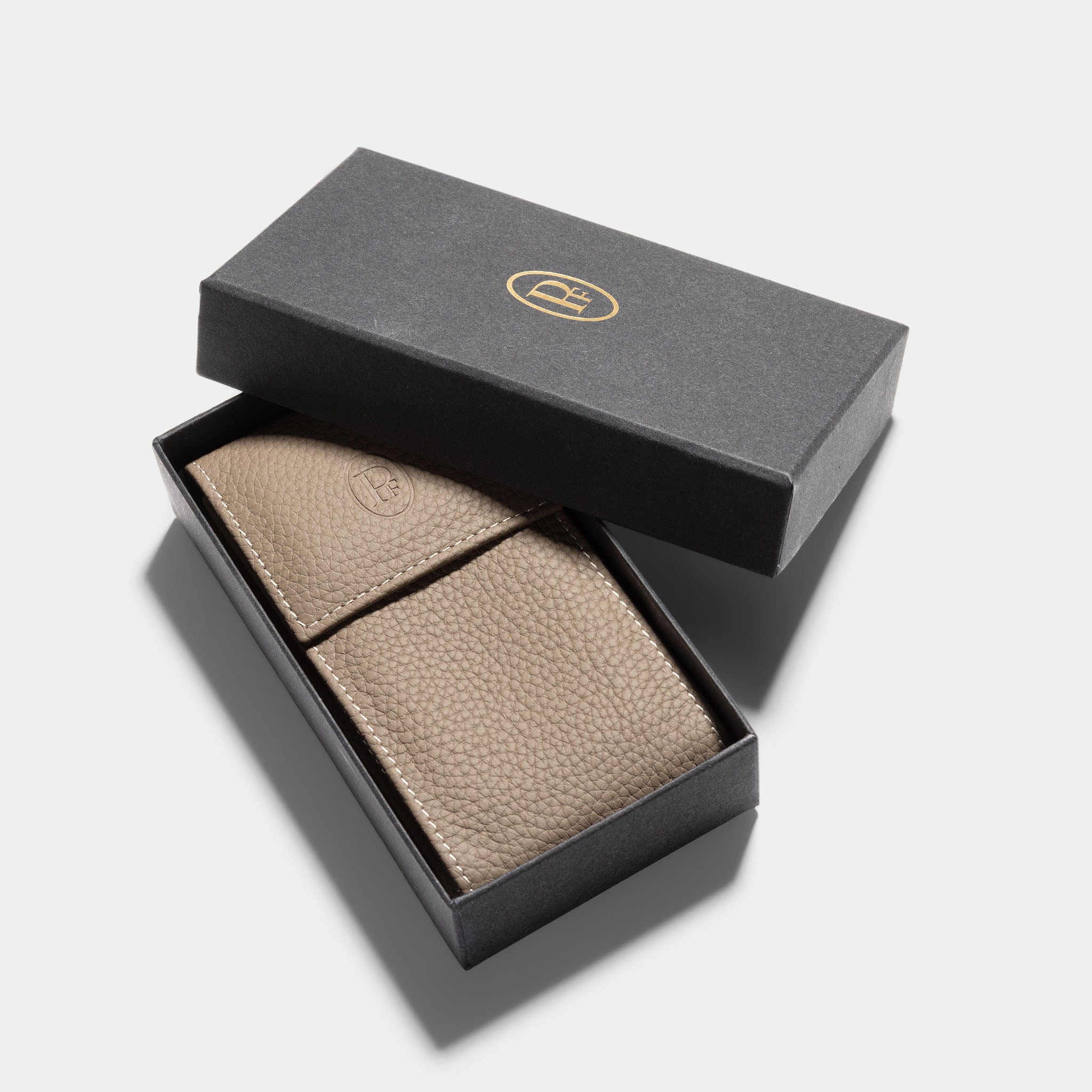 Parmigiani Fleurier Taupe colour leather Watch travel pouch