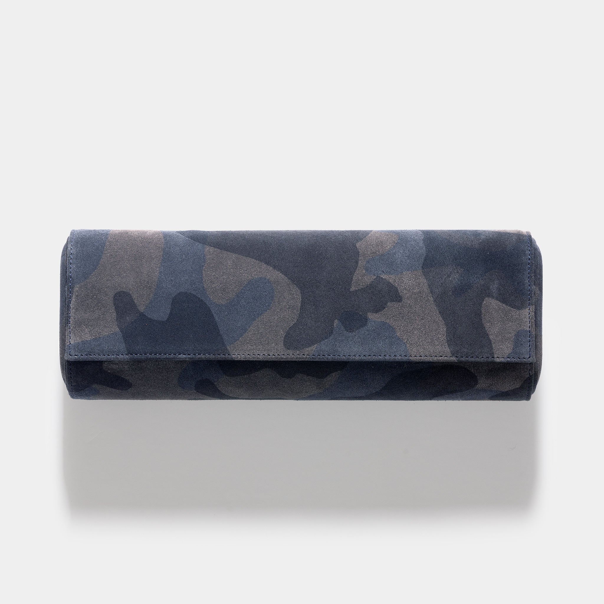 Modular Wildleder Uhrenrolle Navy Camo Quartett