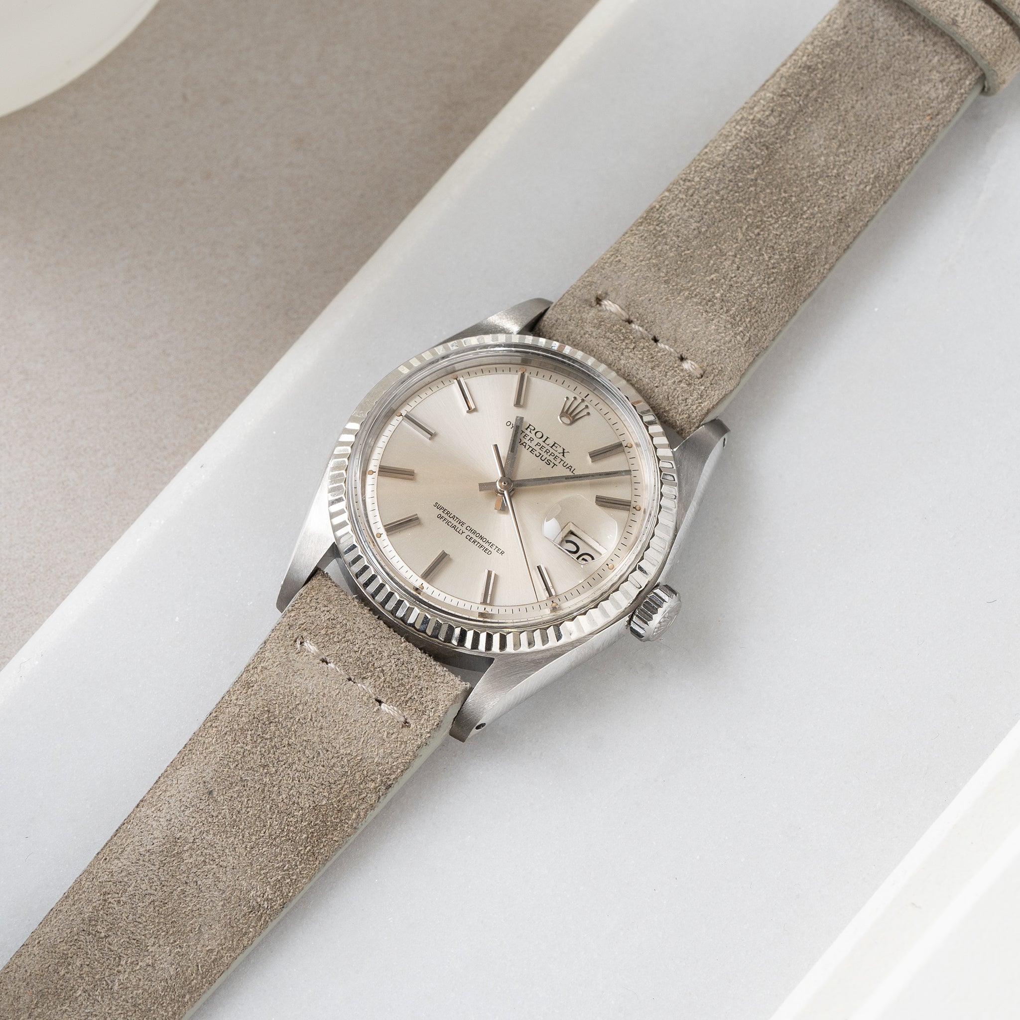Uhrenarmband für Rolex Datejust 1601 1603 16014 16030 - Silky Suede Leather