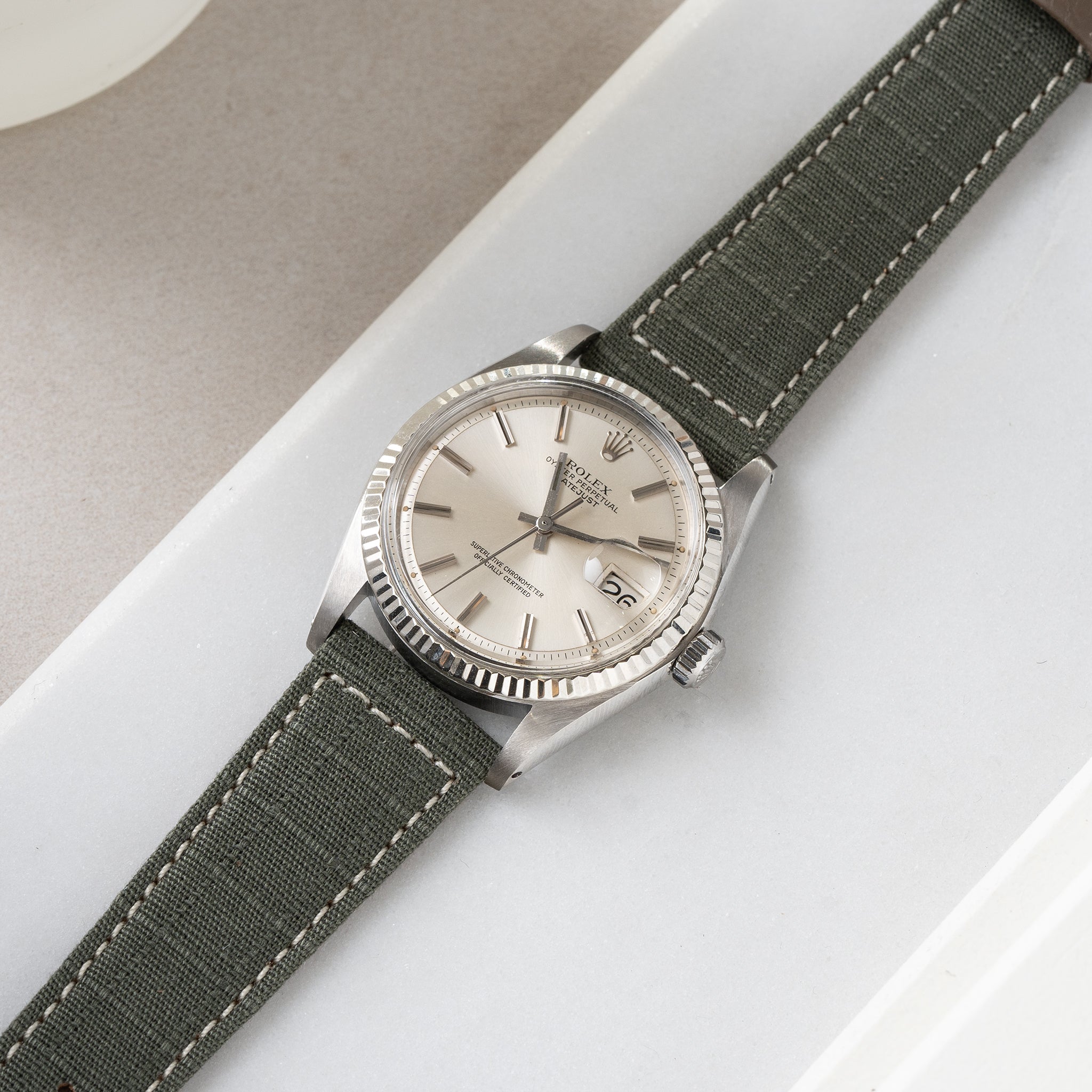 Uhrenarmband für Rolex Datejust 1601 1603 16014 16030 - The Olive Ripstop