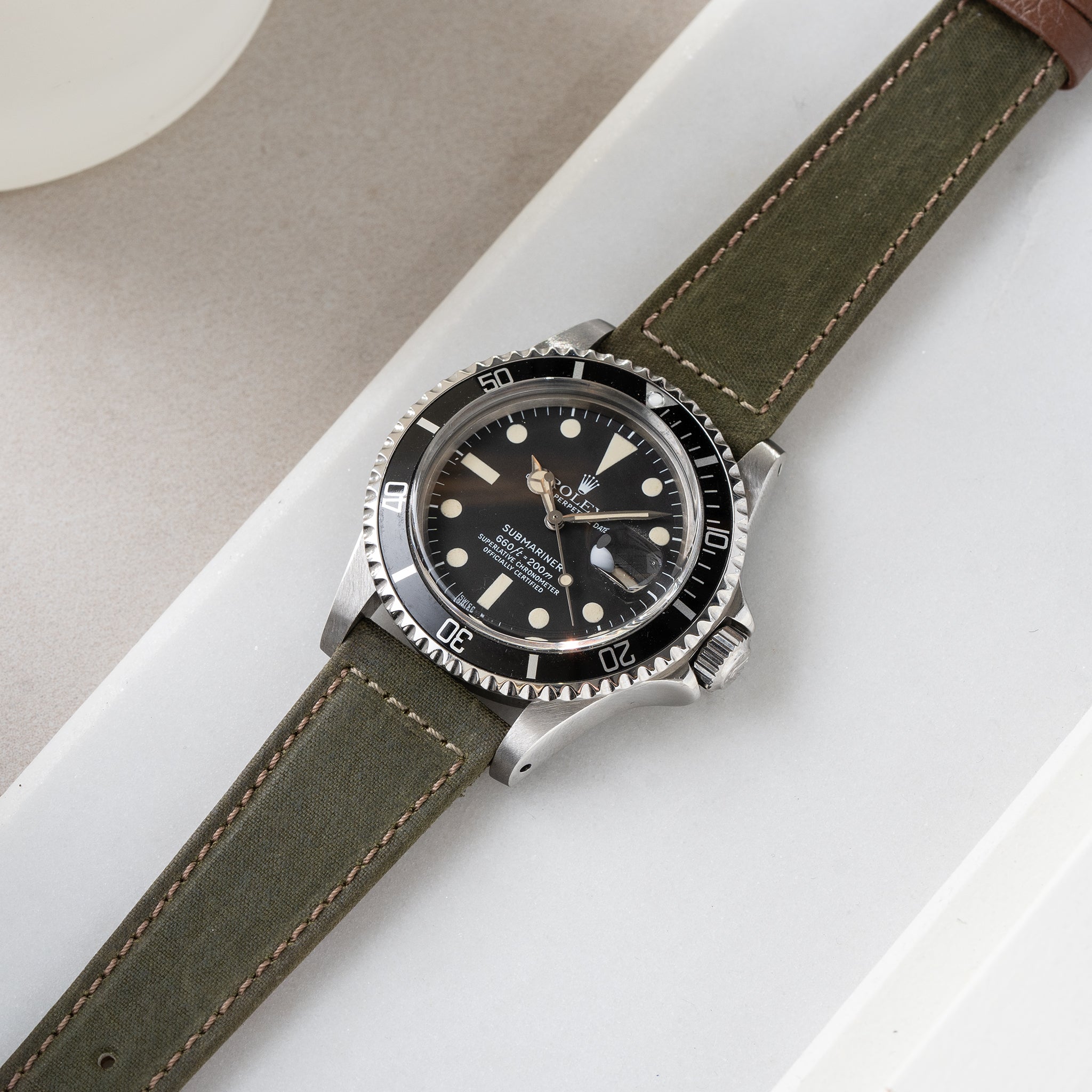 Uhrenarmband für Rolex Submariner 5513 & 1680 - Vintage Barbour Fabric