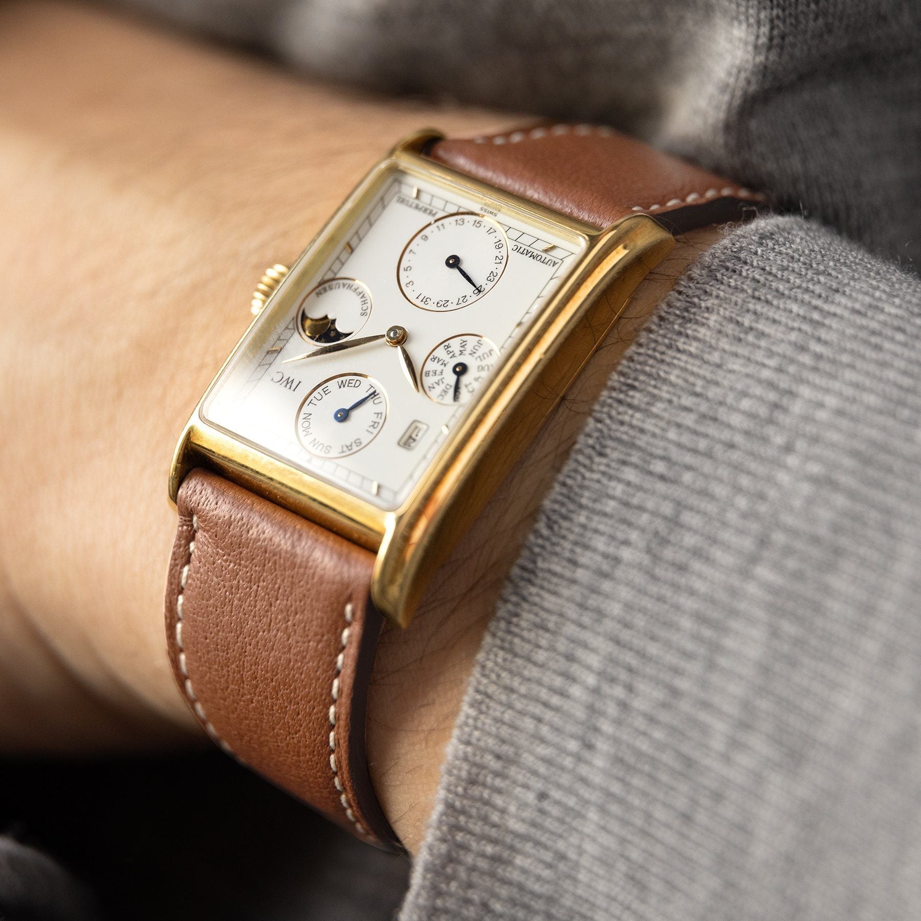 Pecan Brown Leather Watch Strap