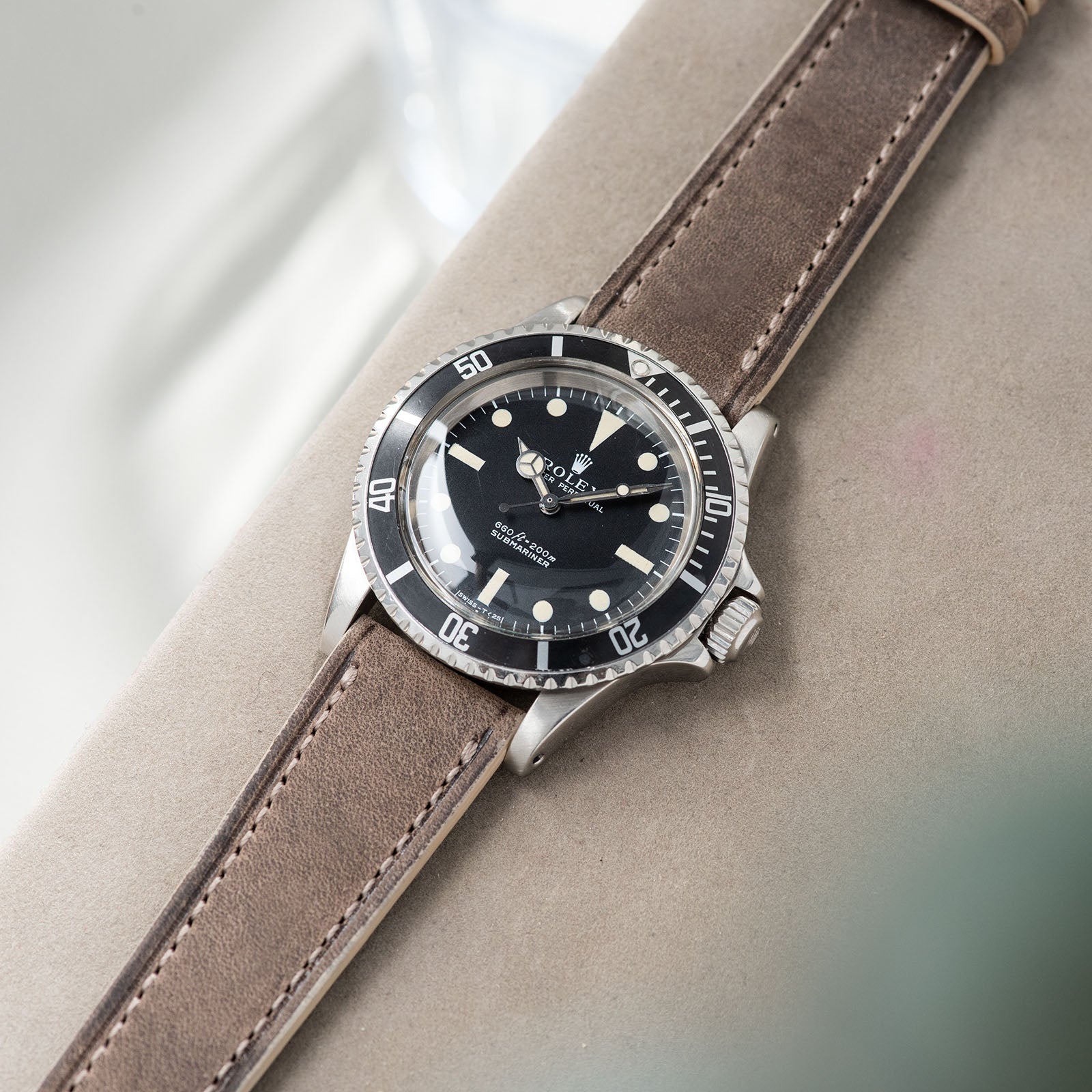 Retro Smoke Leder Uhrenarmband