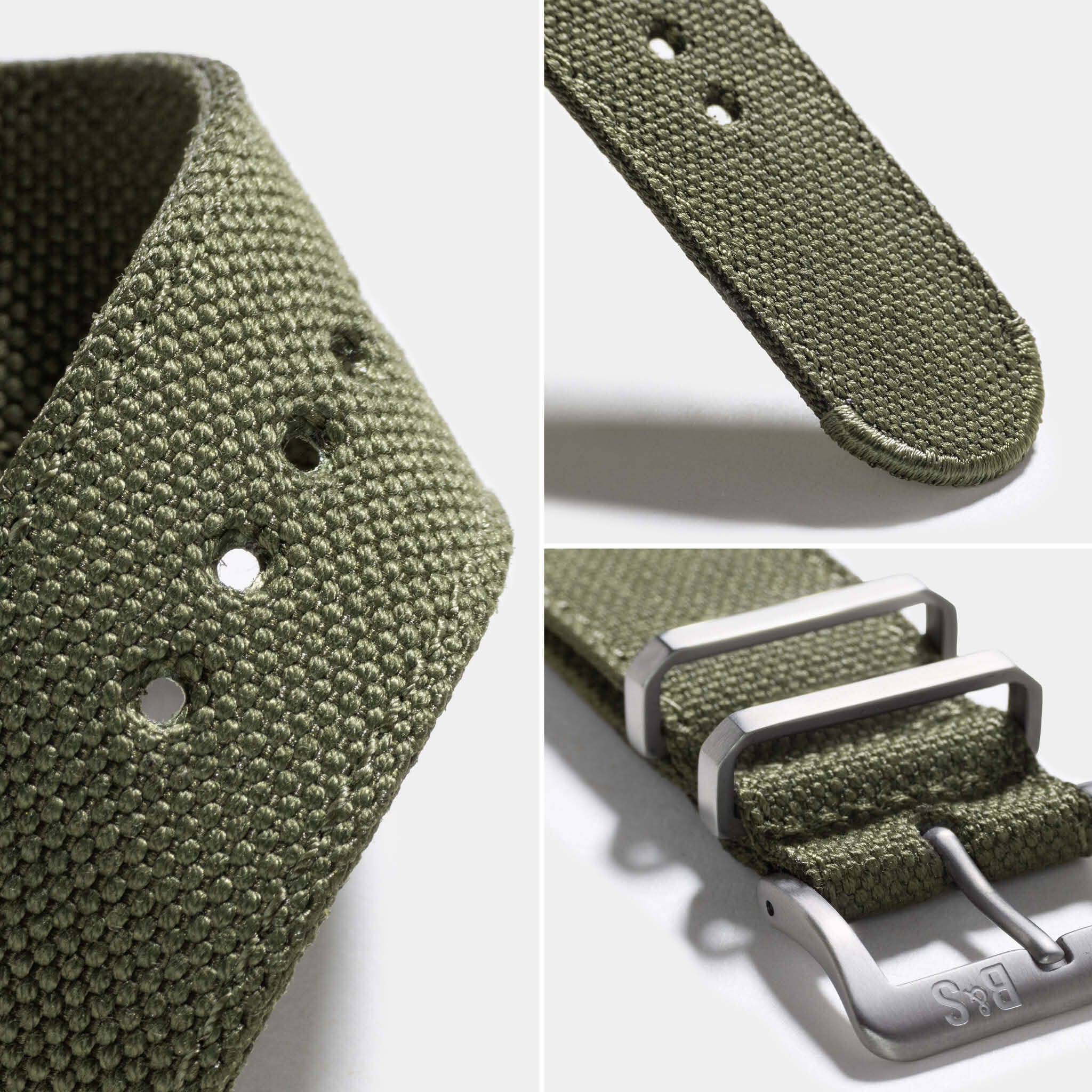 Uhrenarmband für Rolex Submariner 5513 & 1680 - Olive Canvas