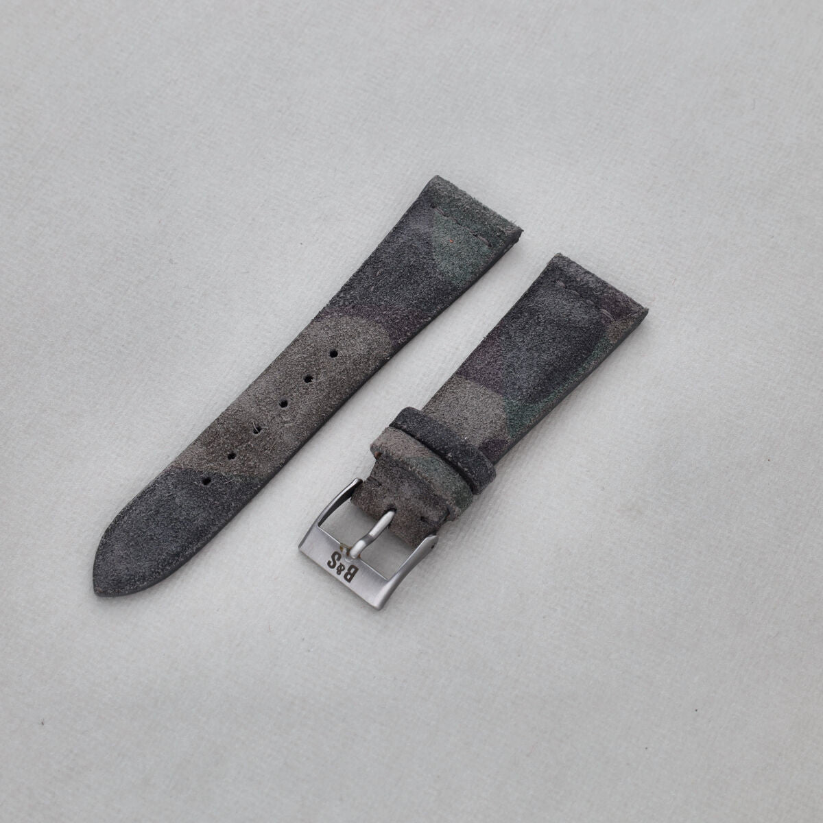 Gray suede watch strap sale