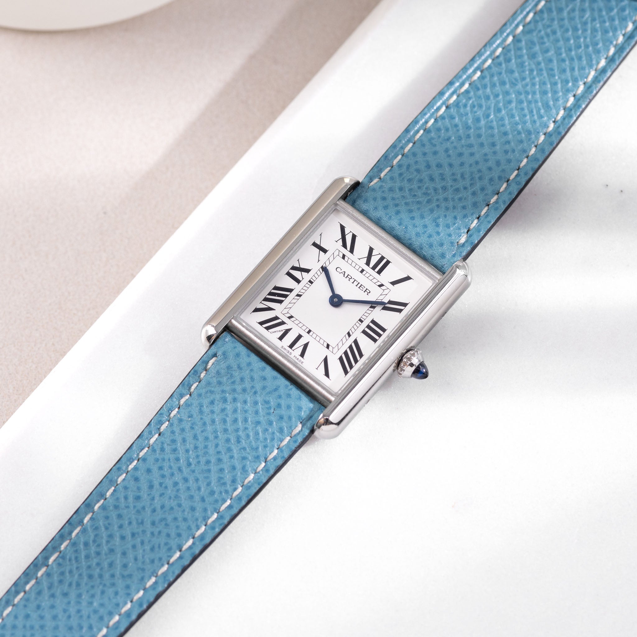 Uhrenarmband für Cartier Tank Must (2021-2024) - The Sellier Blue