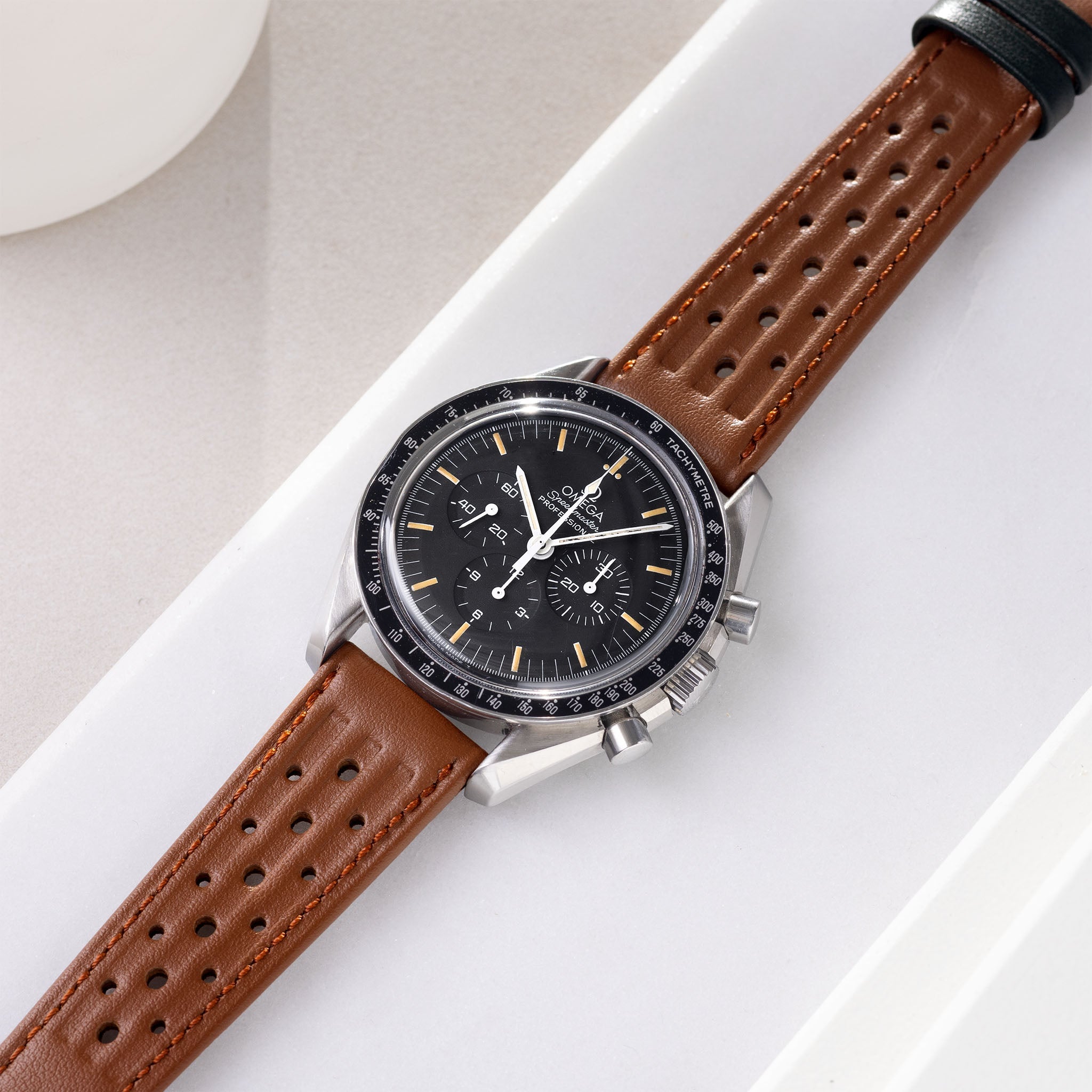 Uhrenarmband für Omega Speedmaster Professional - Racing Brown Speedy Leather