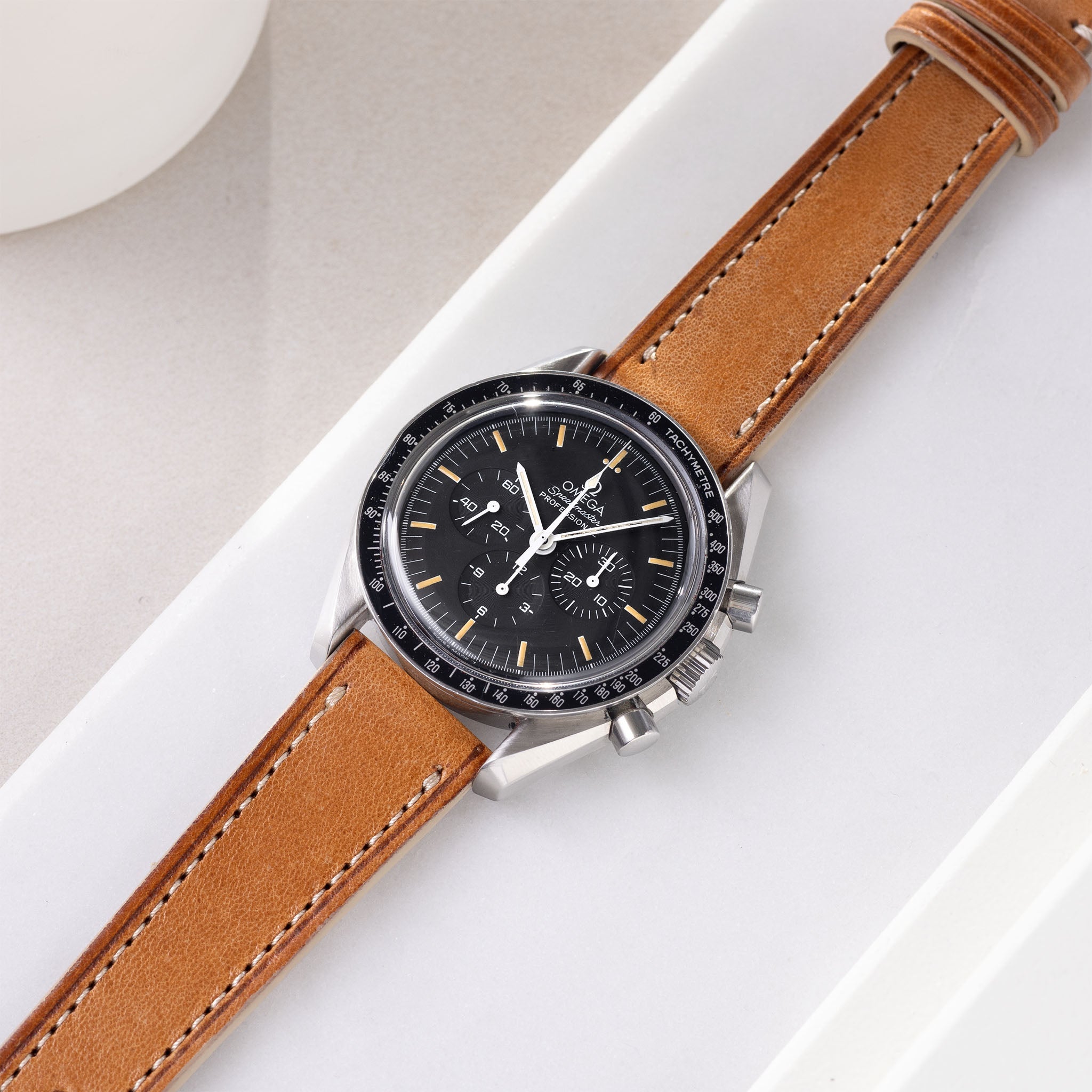 Uhrenarmband für Omega Speedmaster Professional - Brown Retro Leather