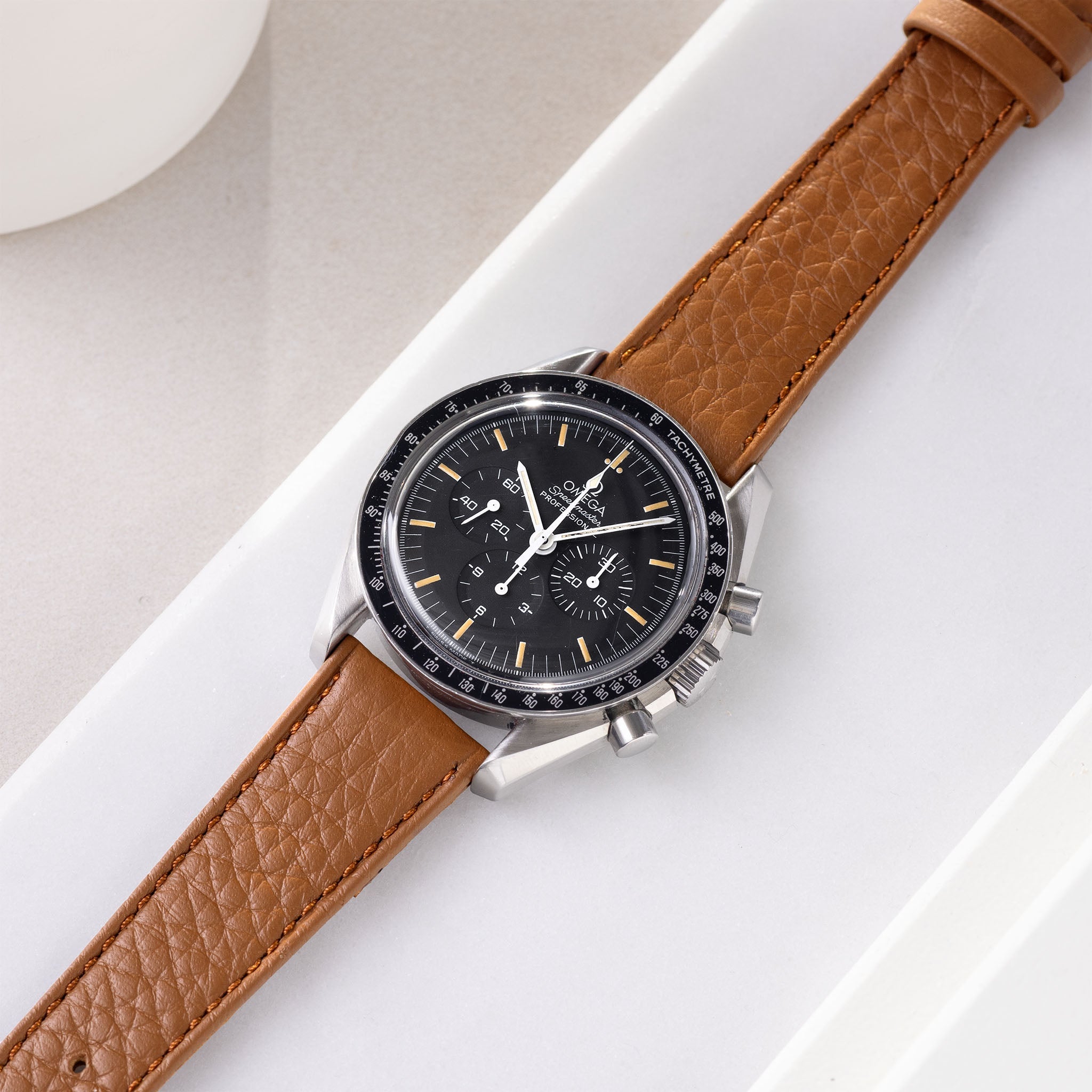Uhrenarmband für Omega Speedmaster Professional - Taurillon Brown Leather