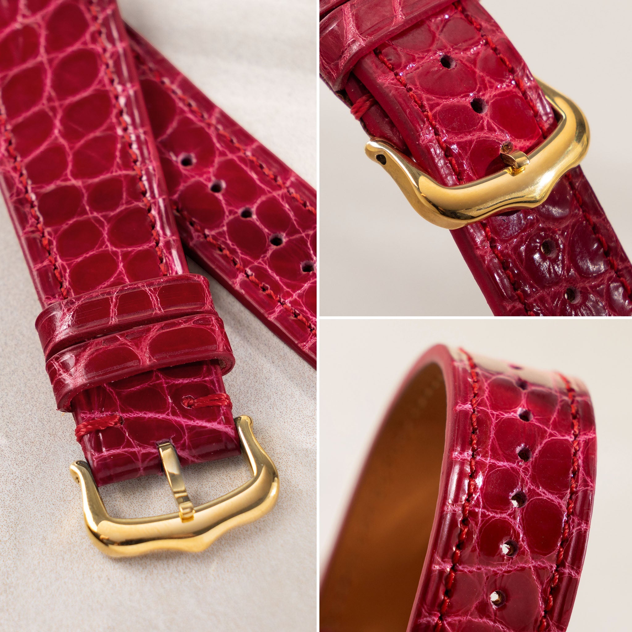 Strap for Cartier 17.5mm - The Red Alligator