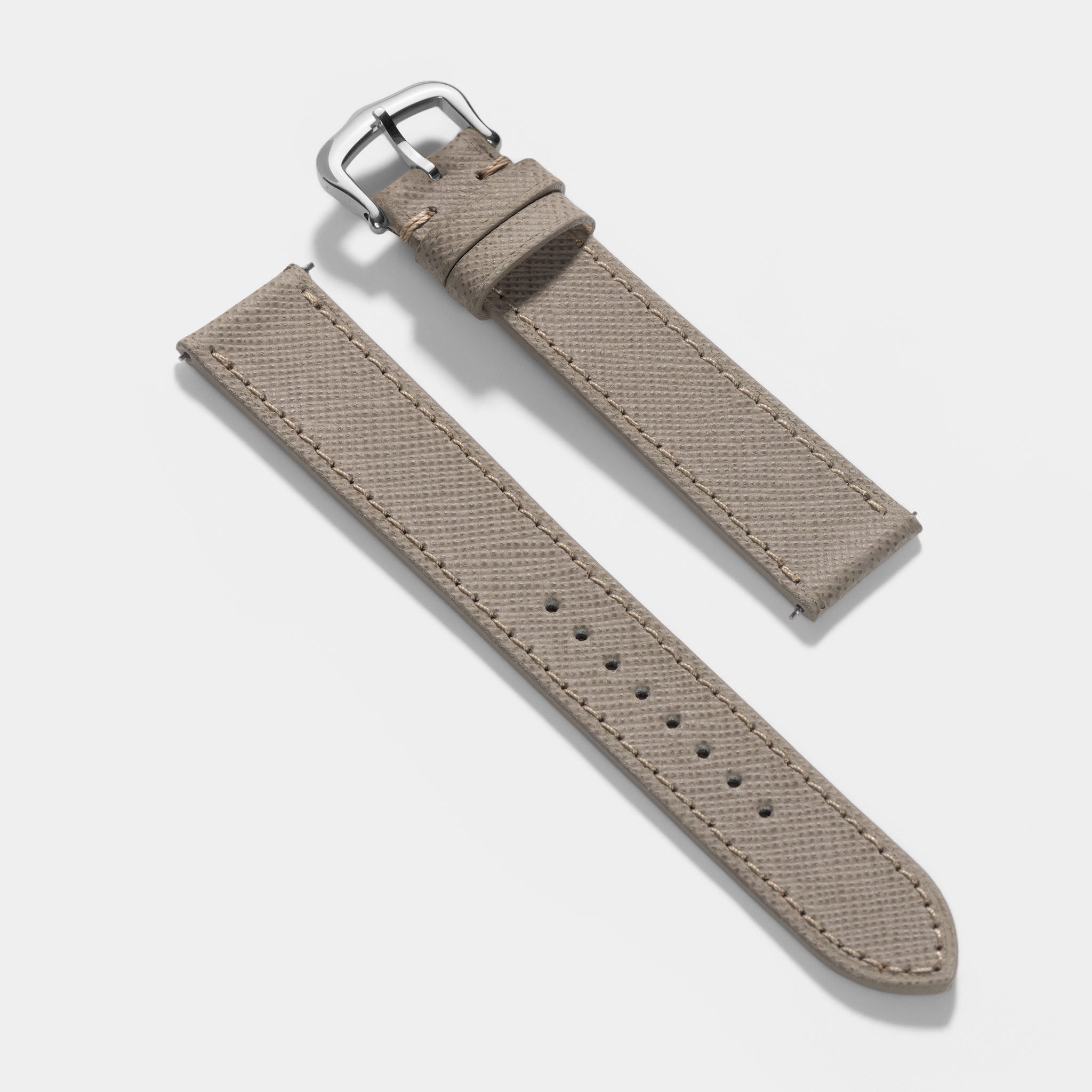Strap for Cartier Tank Must (2021-today) - Saffiano Taupe