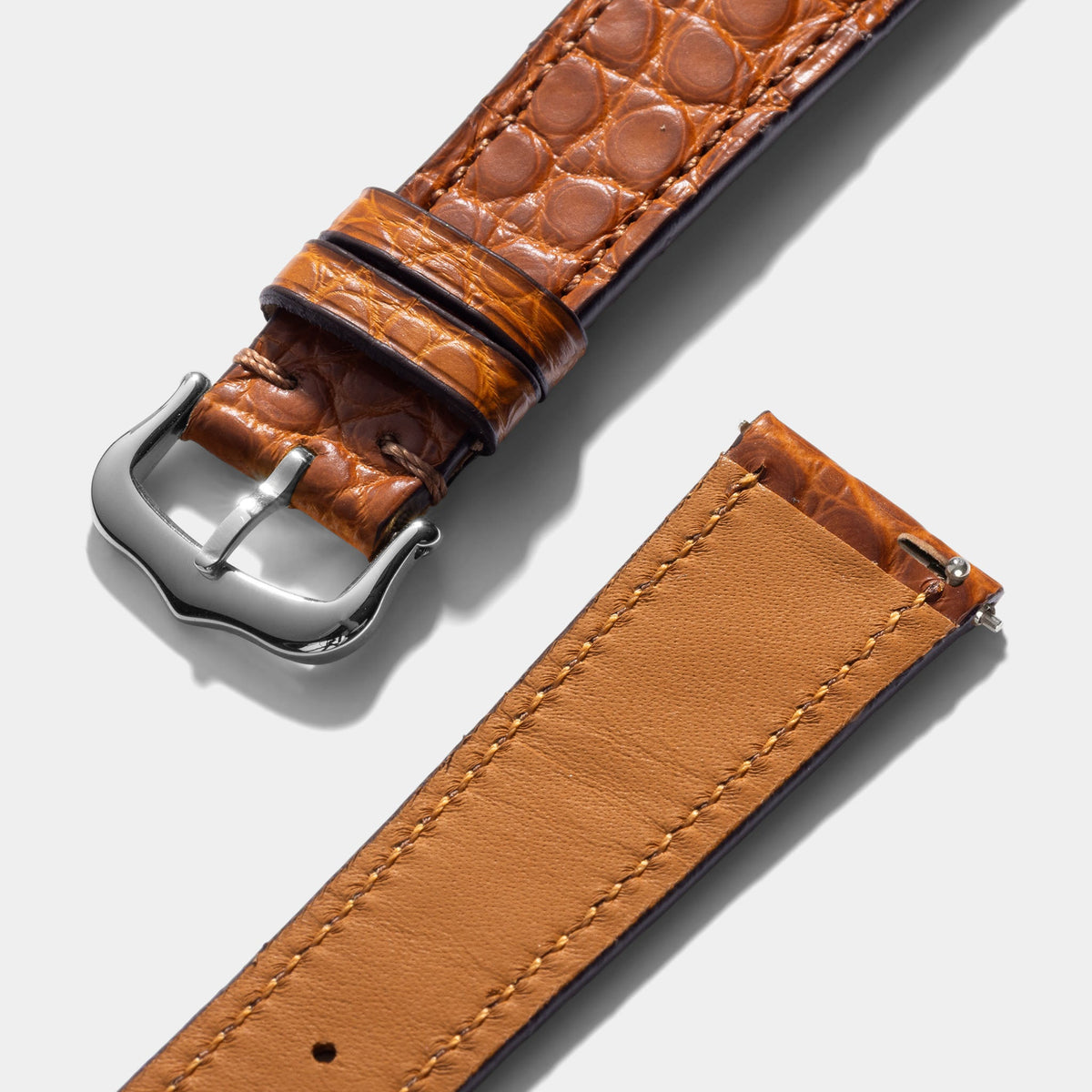 Strap for Cartier Tank Must (2021 - Today) - Cognac Alligator