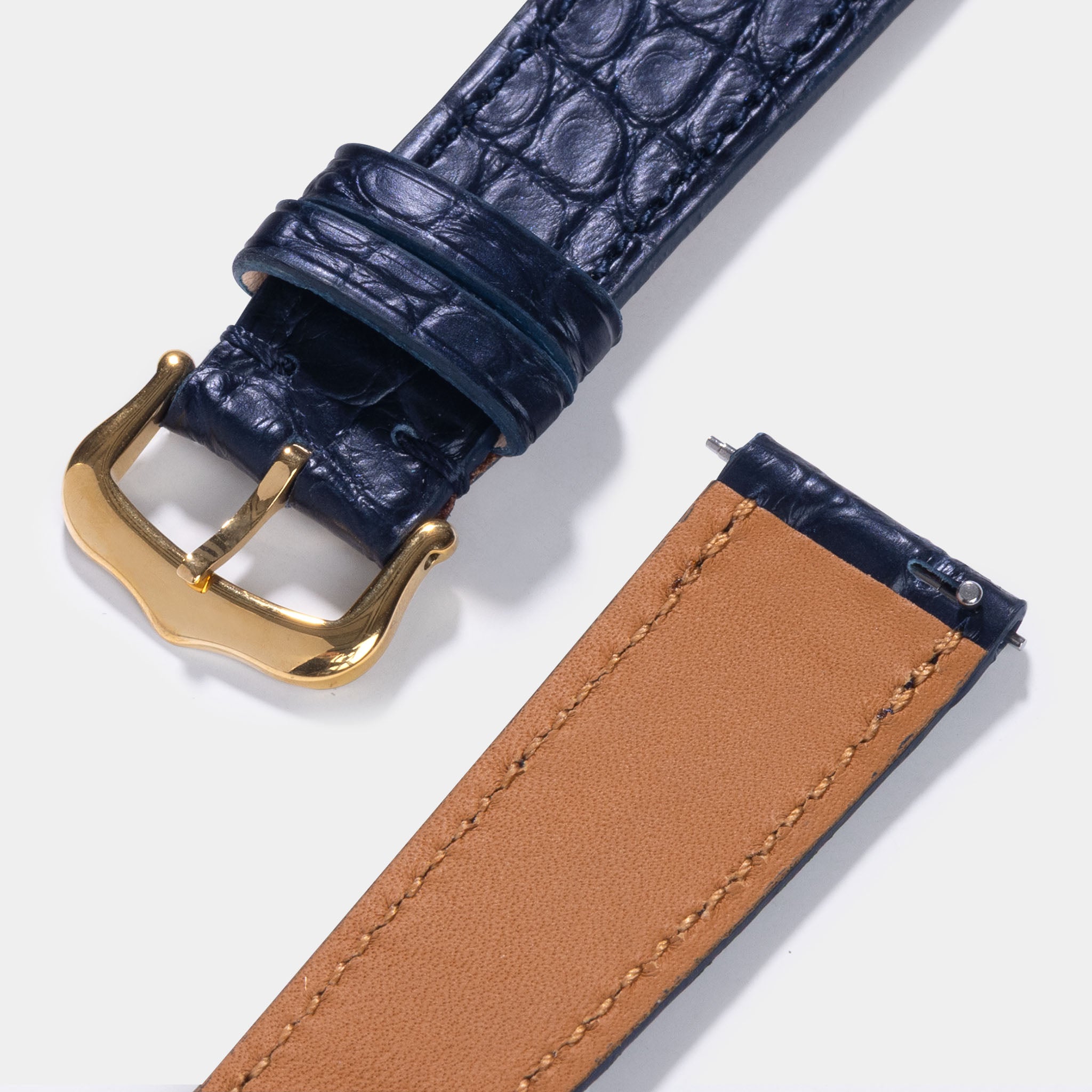 Strap for Cartier Tank Louis (2021-today) - Blue Alligator