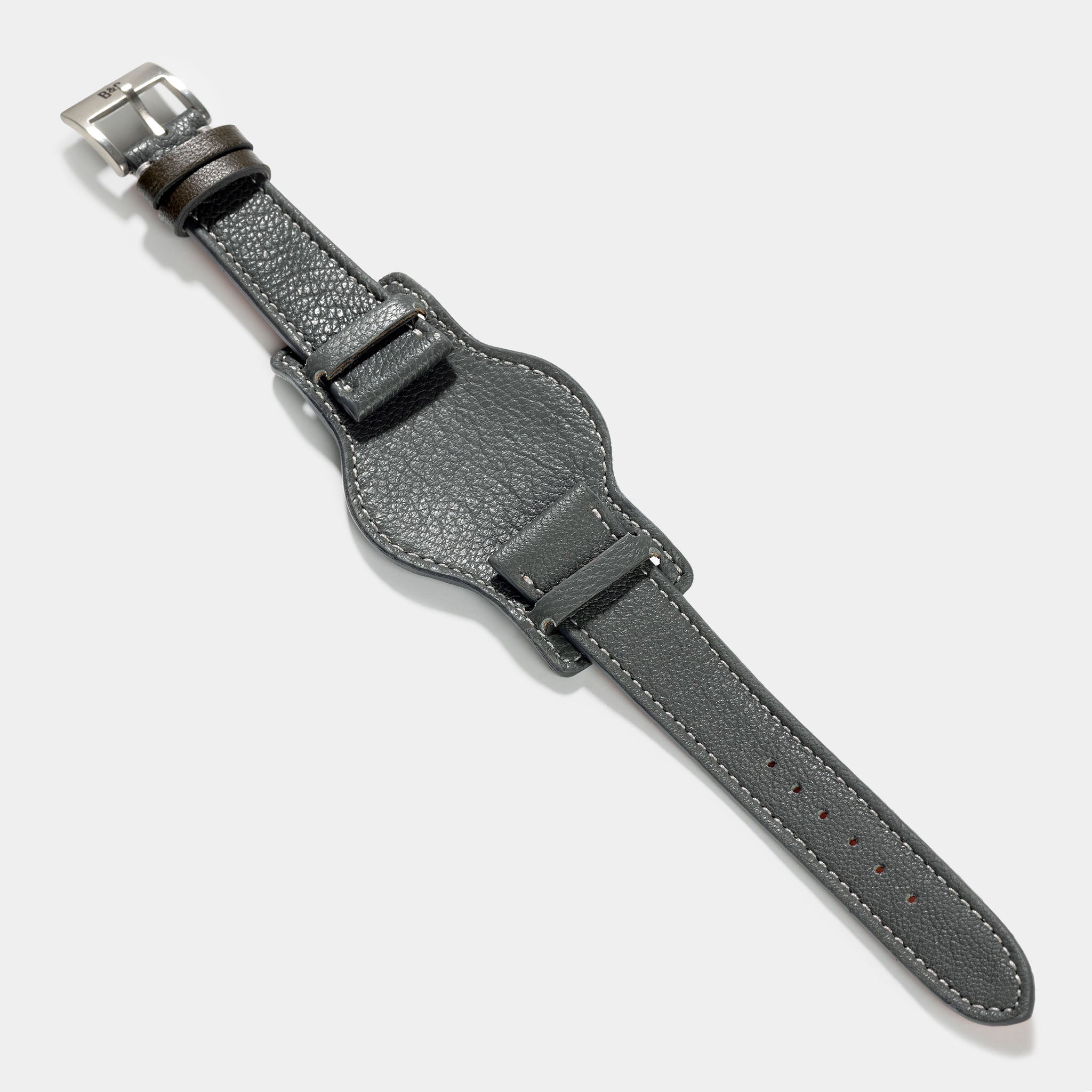 The Falco Bund Strap - Thin Grey Goat Skin