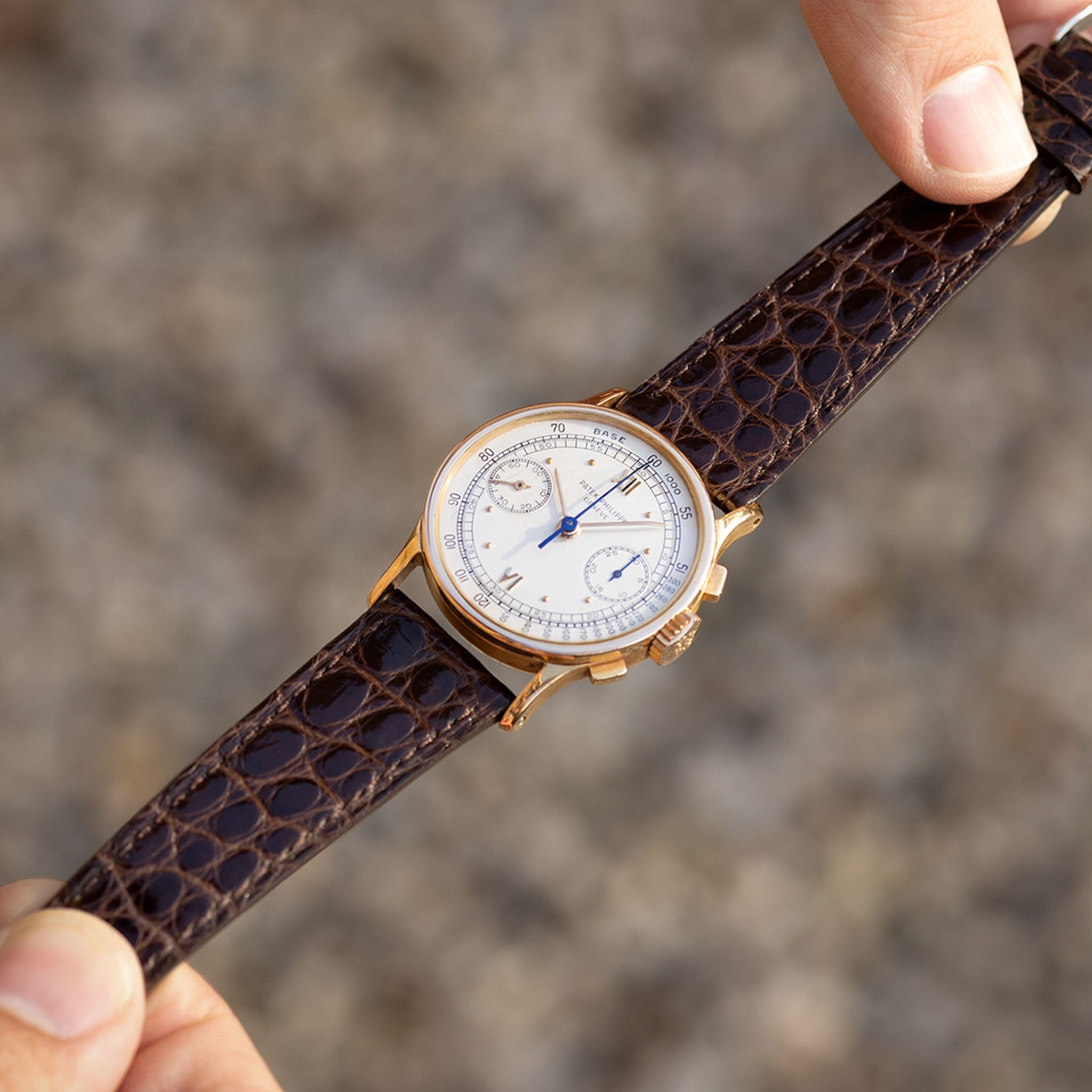 Deep Brown Alligator Watch Strap - Classic Dress