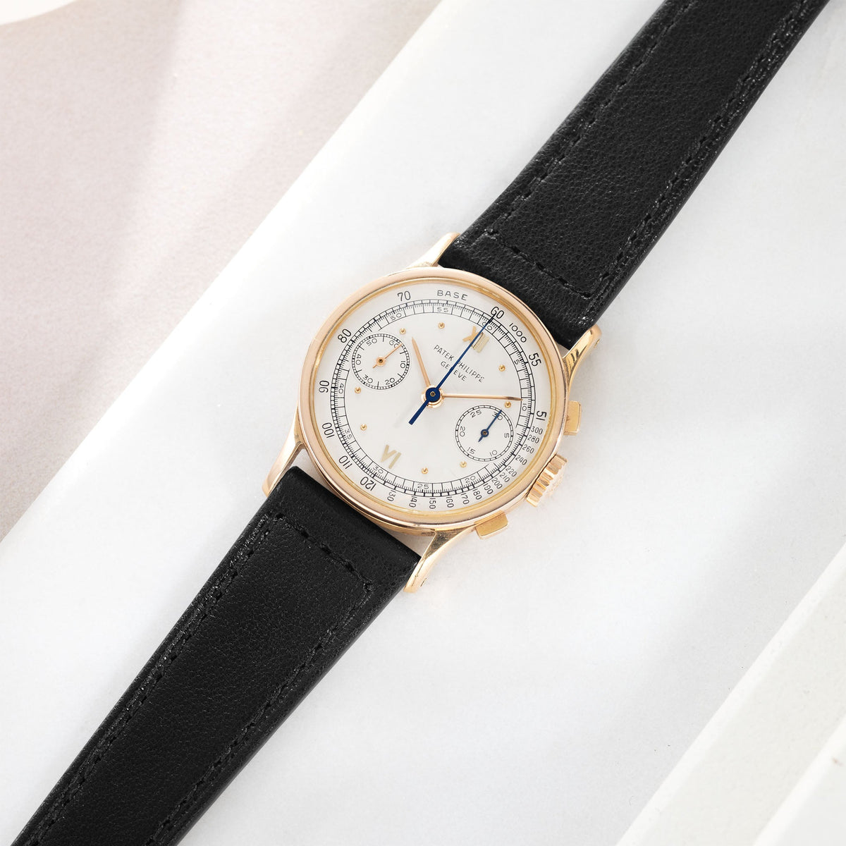 Black Boxed Calfskin Watch Strap - Classic Dress