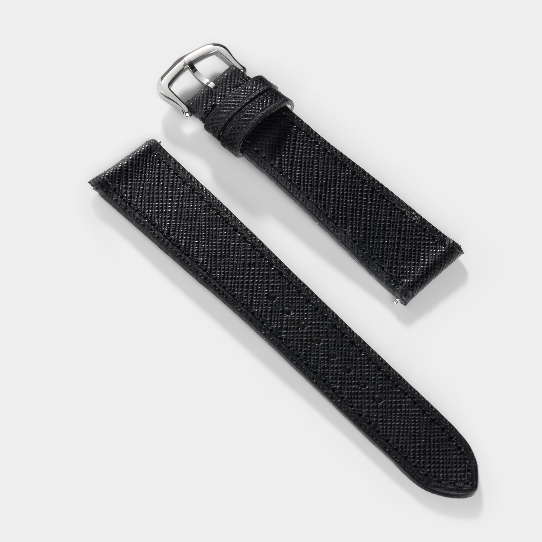 Uhrenarmband für Cartier Tank Must (2021-2024) - The Saffiano Black