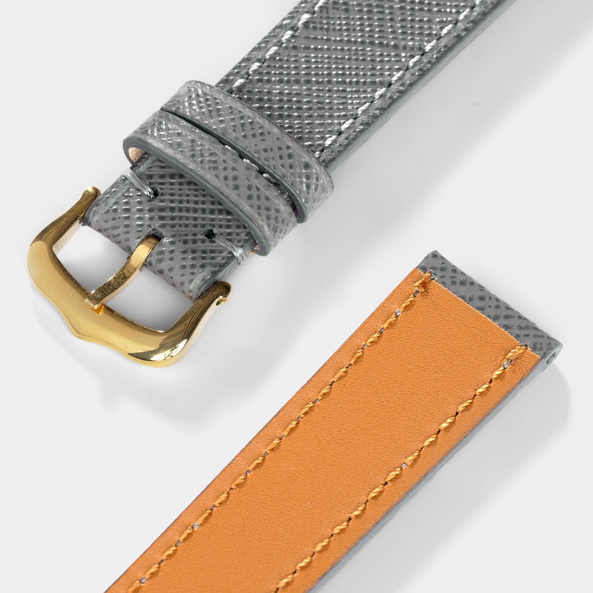 Uhrenarmband für Cartier Tank Louis (2021-2024) - The Saffiano Grey