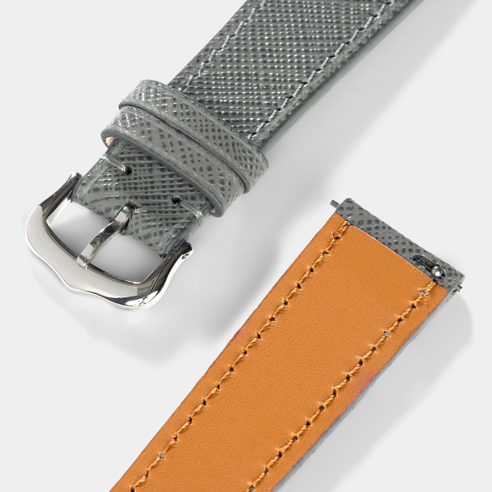 Uhrenarmband für Cartier Tank Must (2021-2024) - The Saffiano Grey