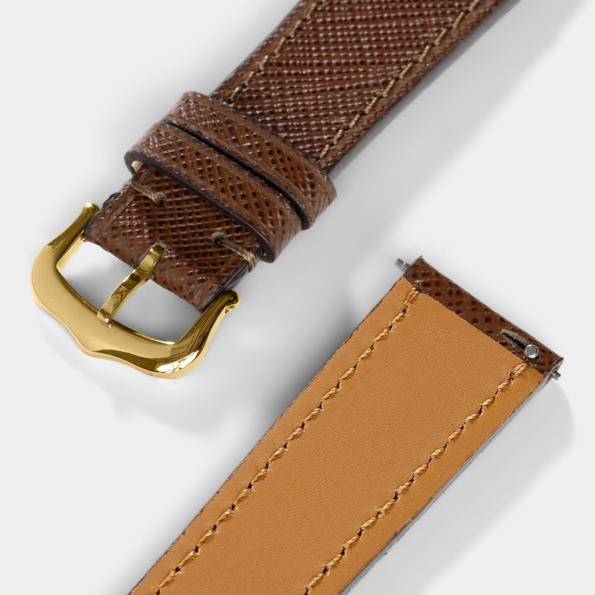 Uhrenarmband für Cartier Tank Louis (2021-2024) - The Saffiano Brown